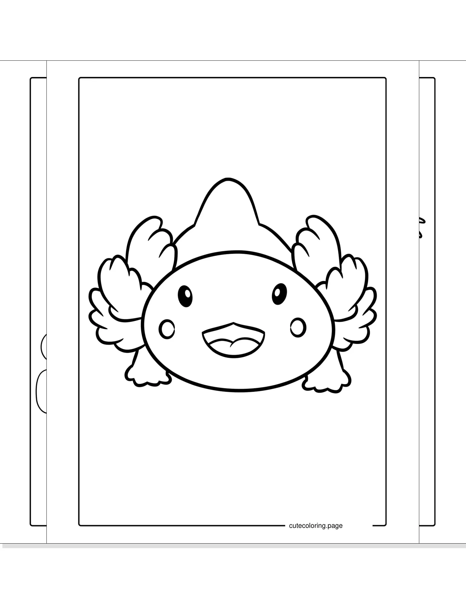 axolotl coloring pages coloring page