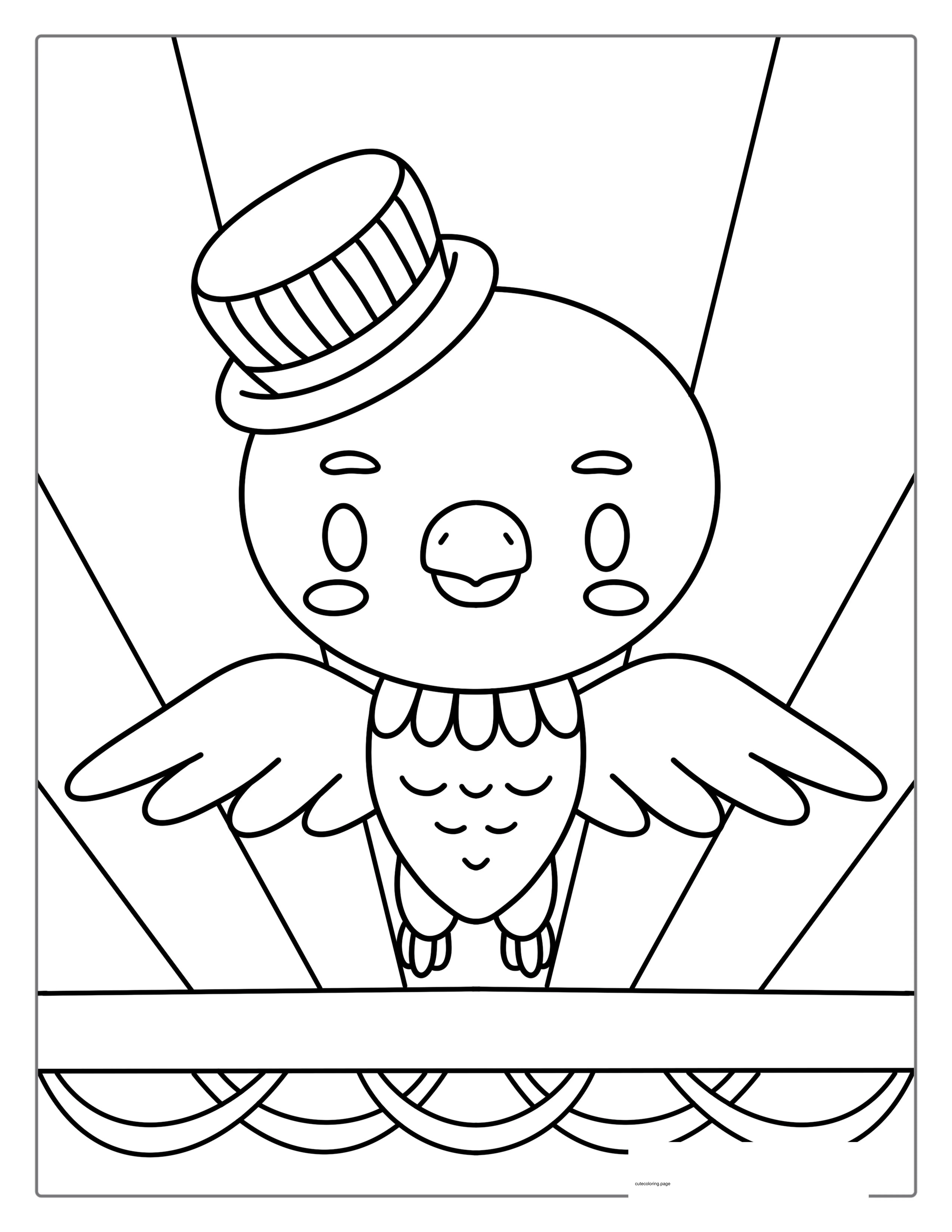 4th Of July Bald Eagle Coloring In coloring page