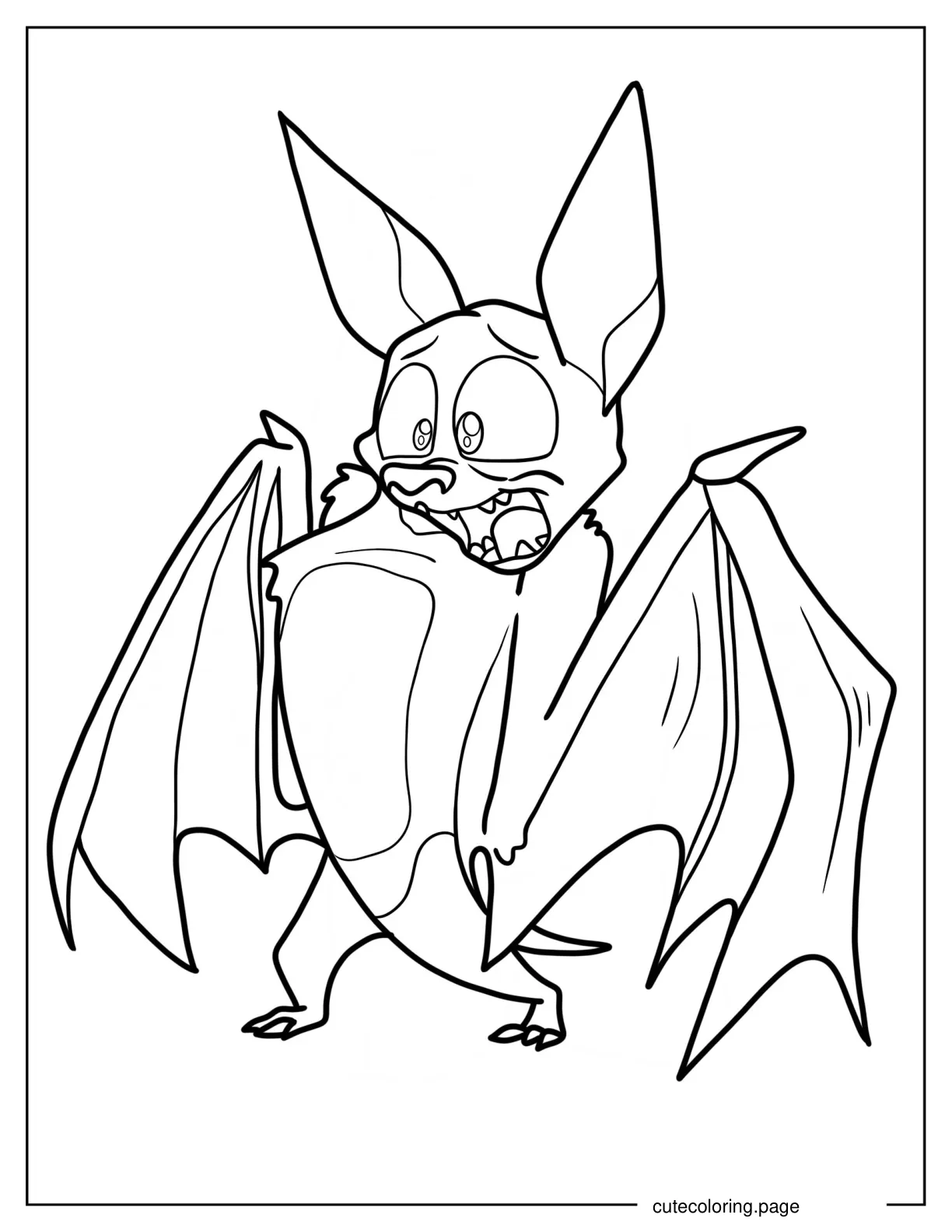 Hotel Transylvania Bartok Outline coloring page