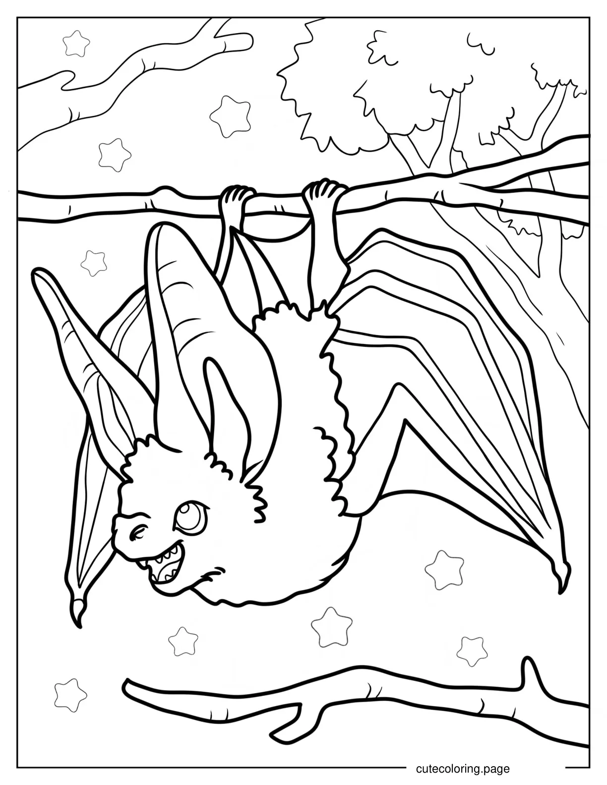 Mewitti Bat Getting Ready To Fly Coloring Sheet coloring page