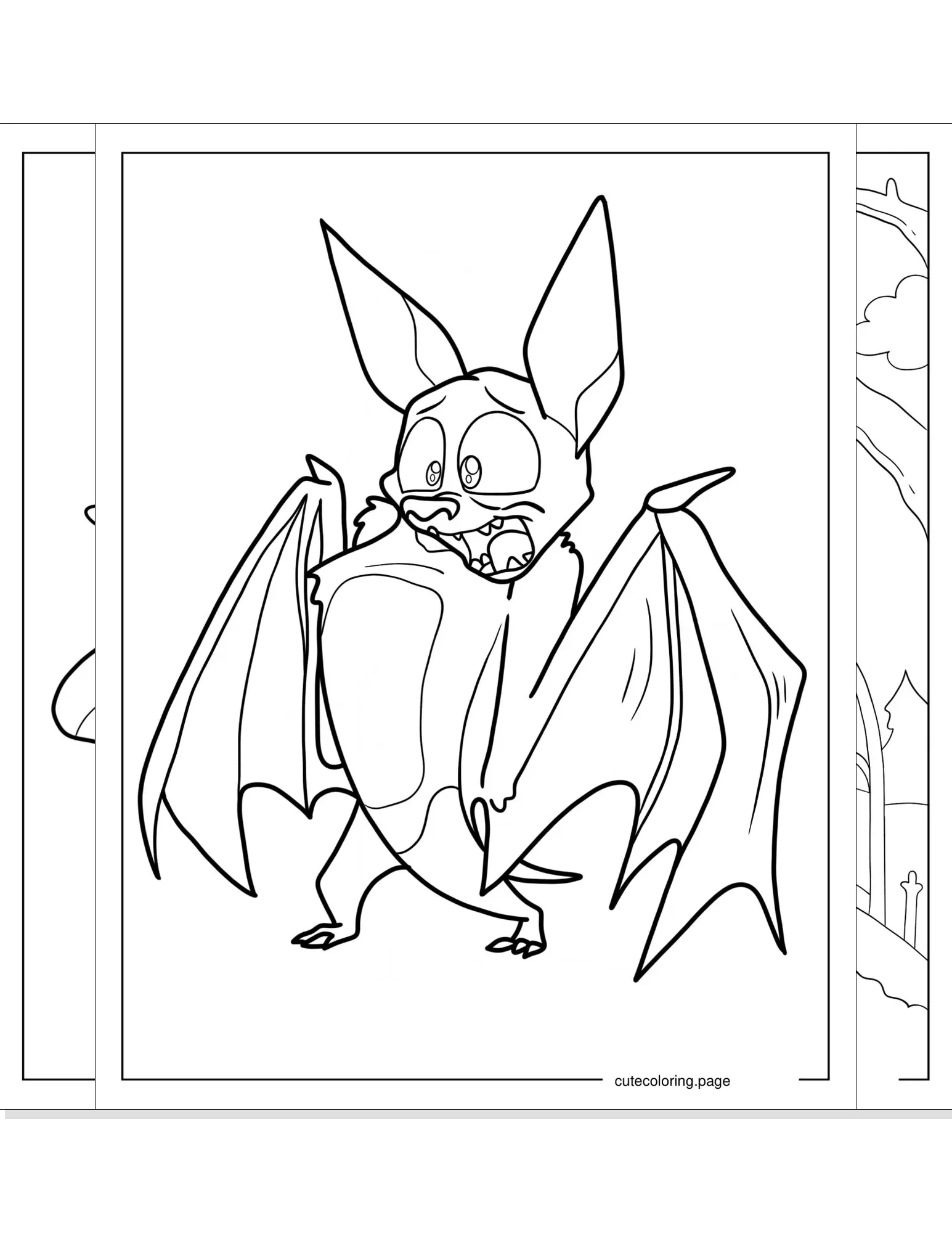 bat coloring pages coloring page