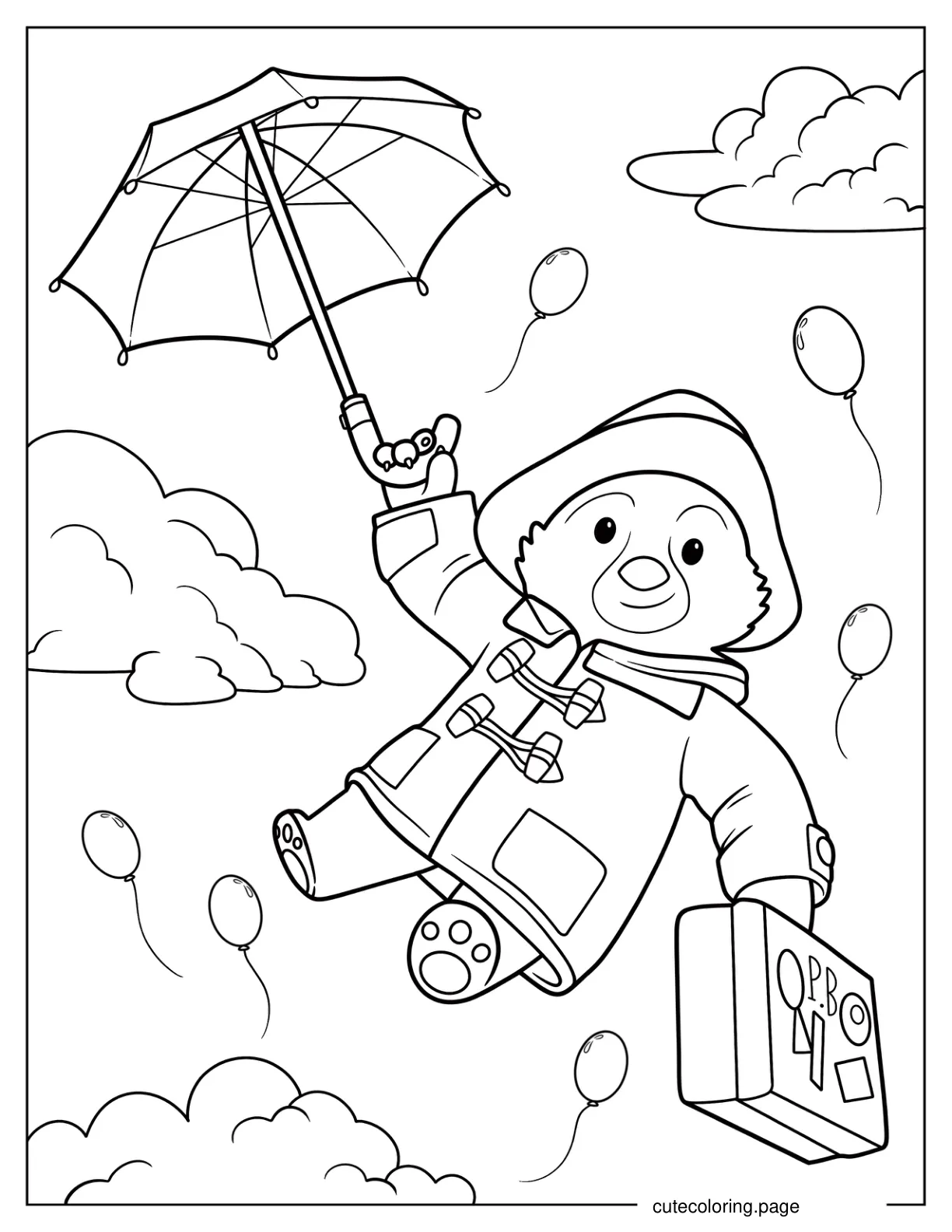 The Adventures of Paddington Bear coloring page