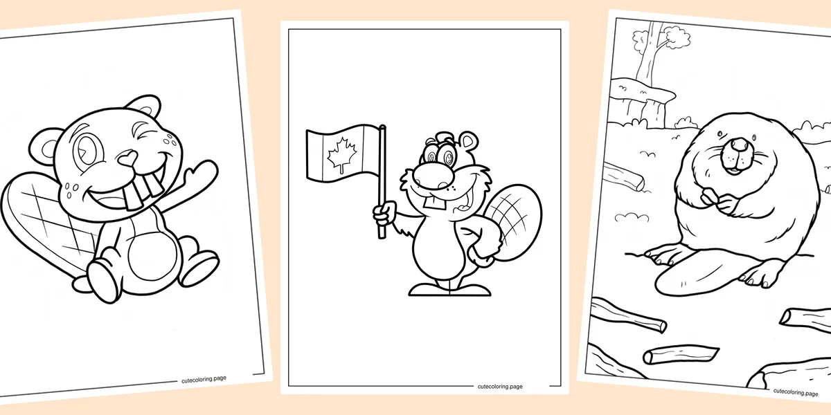 beaver-coloring-pages