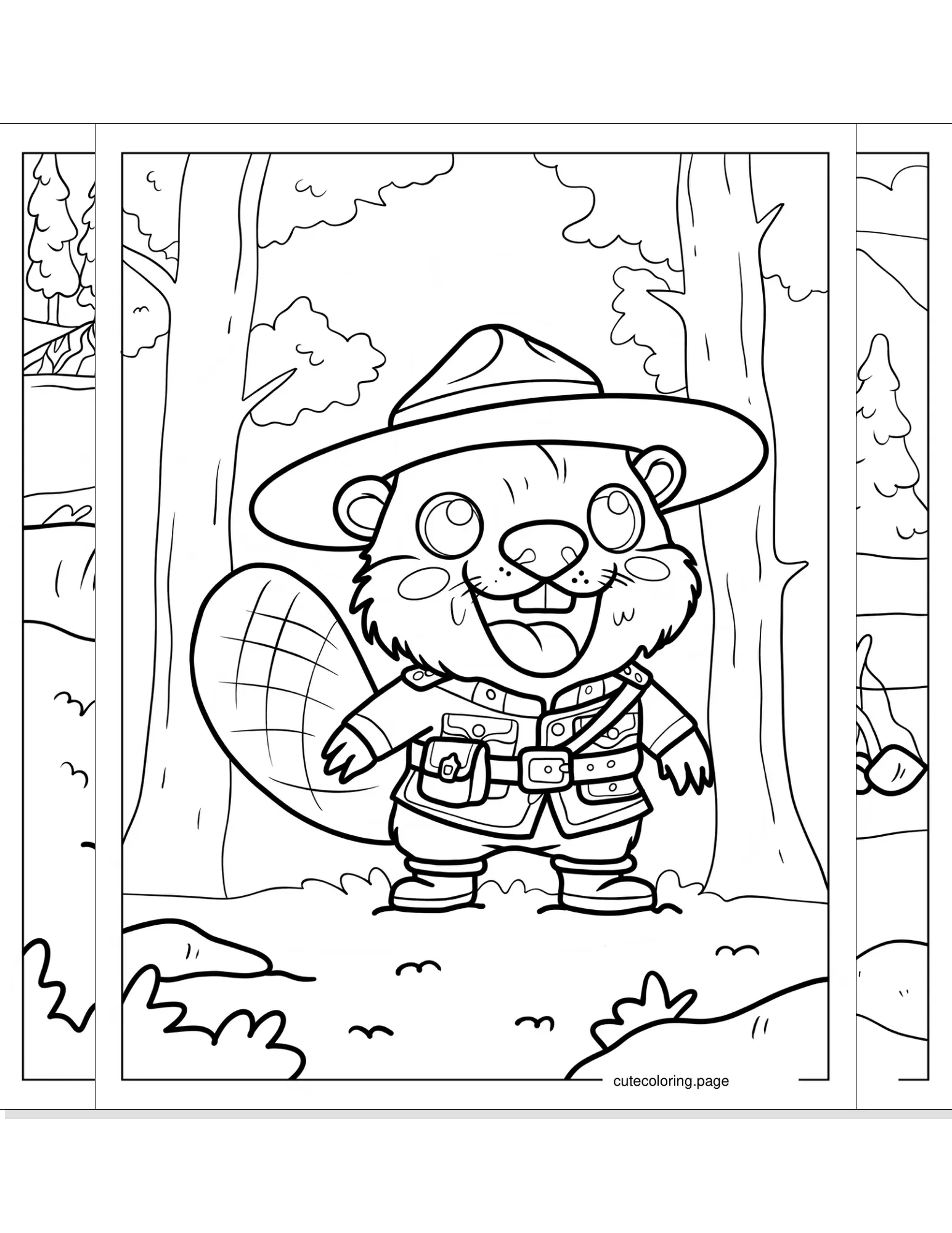 beaver coloring pages coloring page