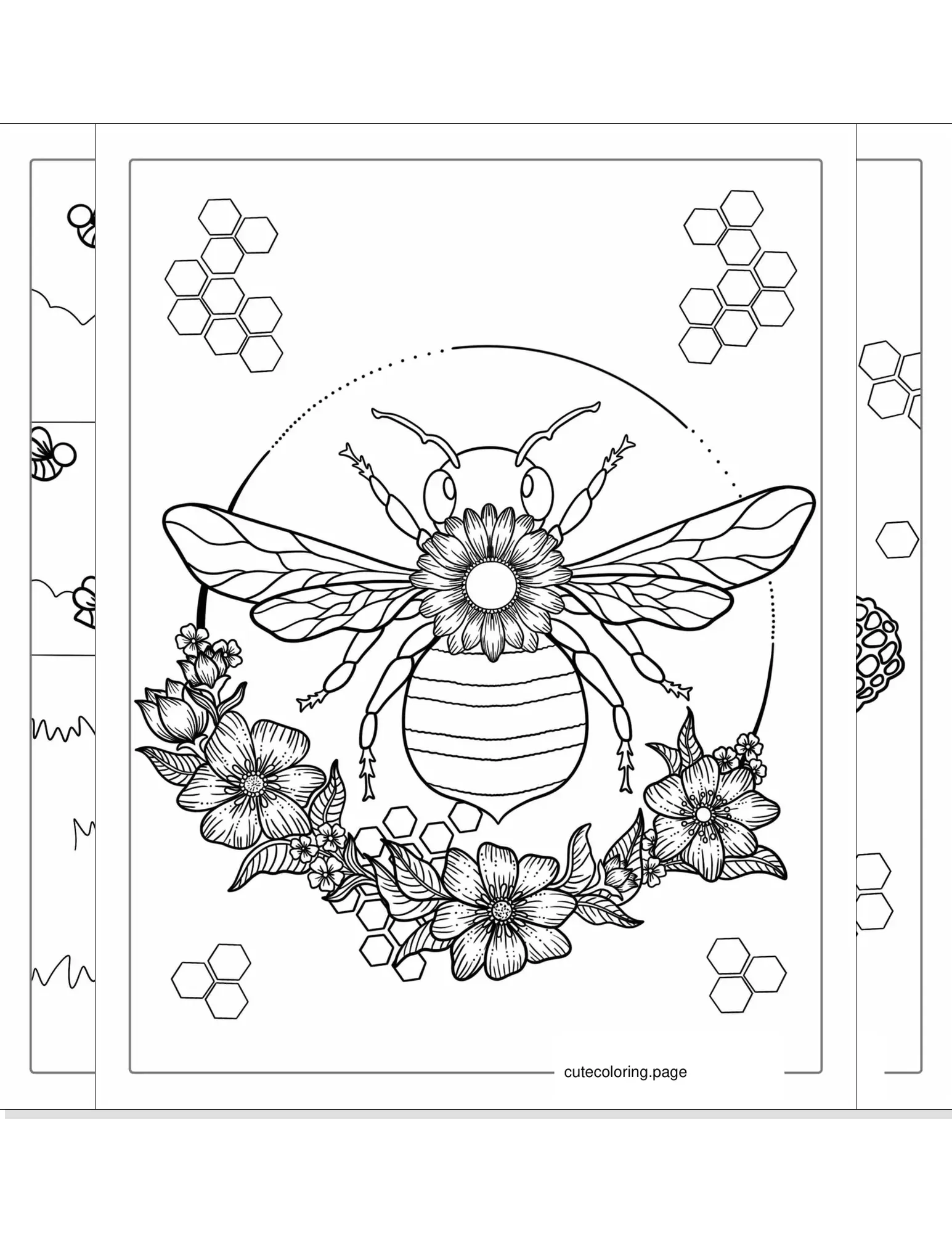 bee coloring pages coloring page