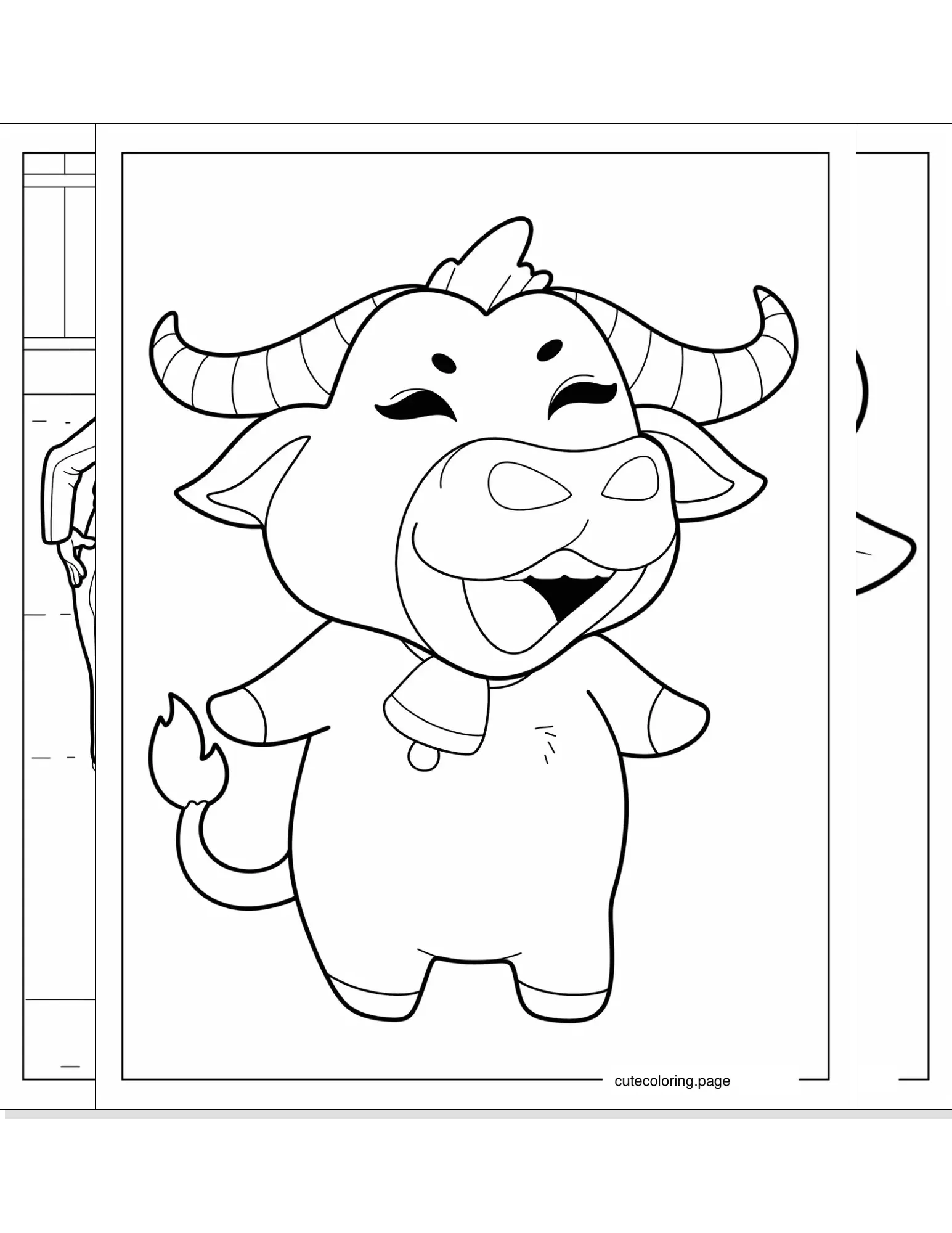 bull coloring pages coloring page