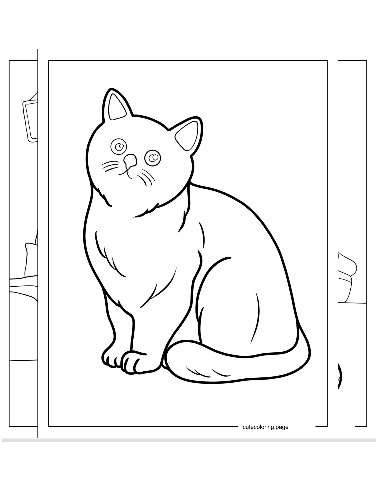 cat coloring pages coloring page