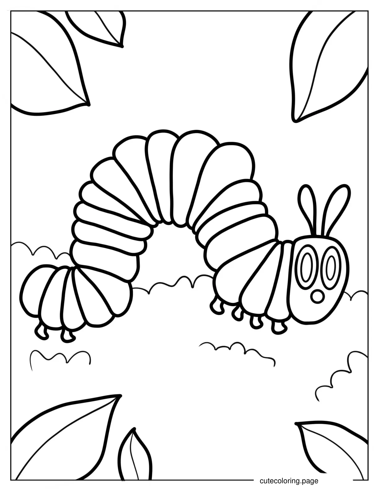 The Very Hungry Caterpillar Coloring Page coloring page