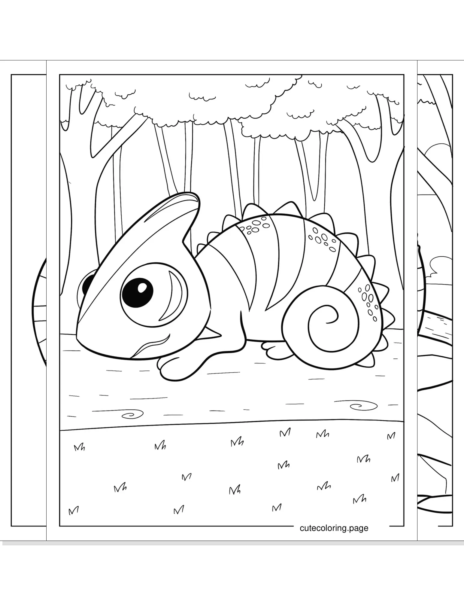 chameleon coloring pages coloring page