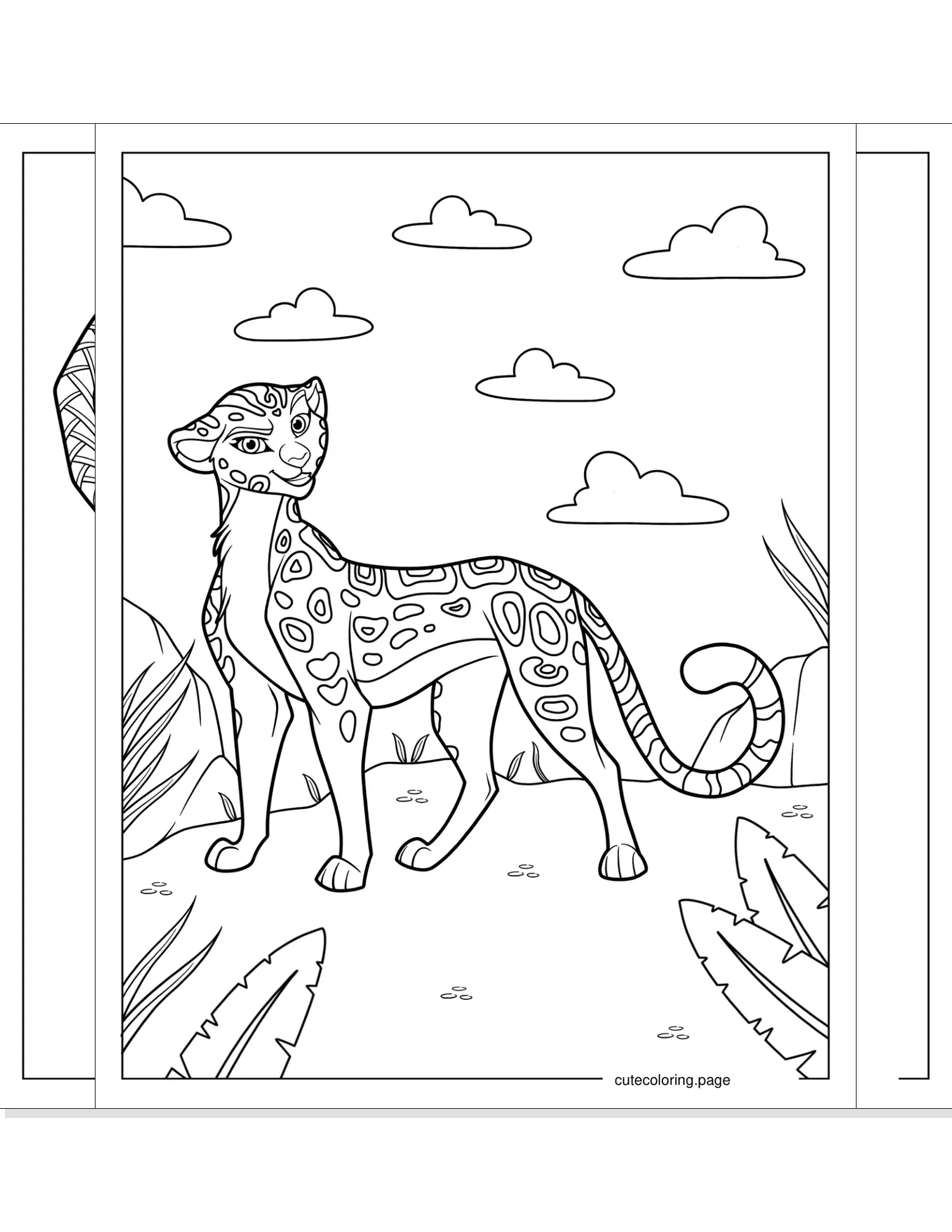 cheetah coloring pages coloring page