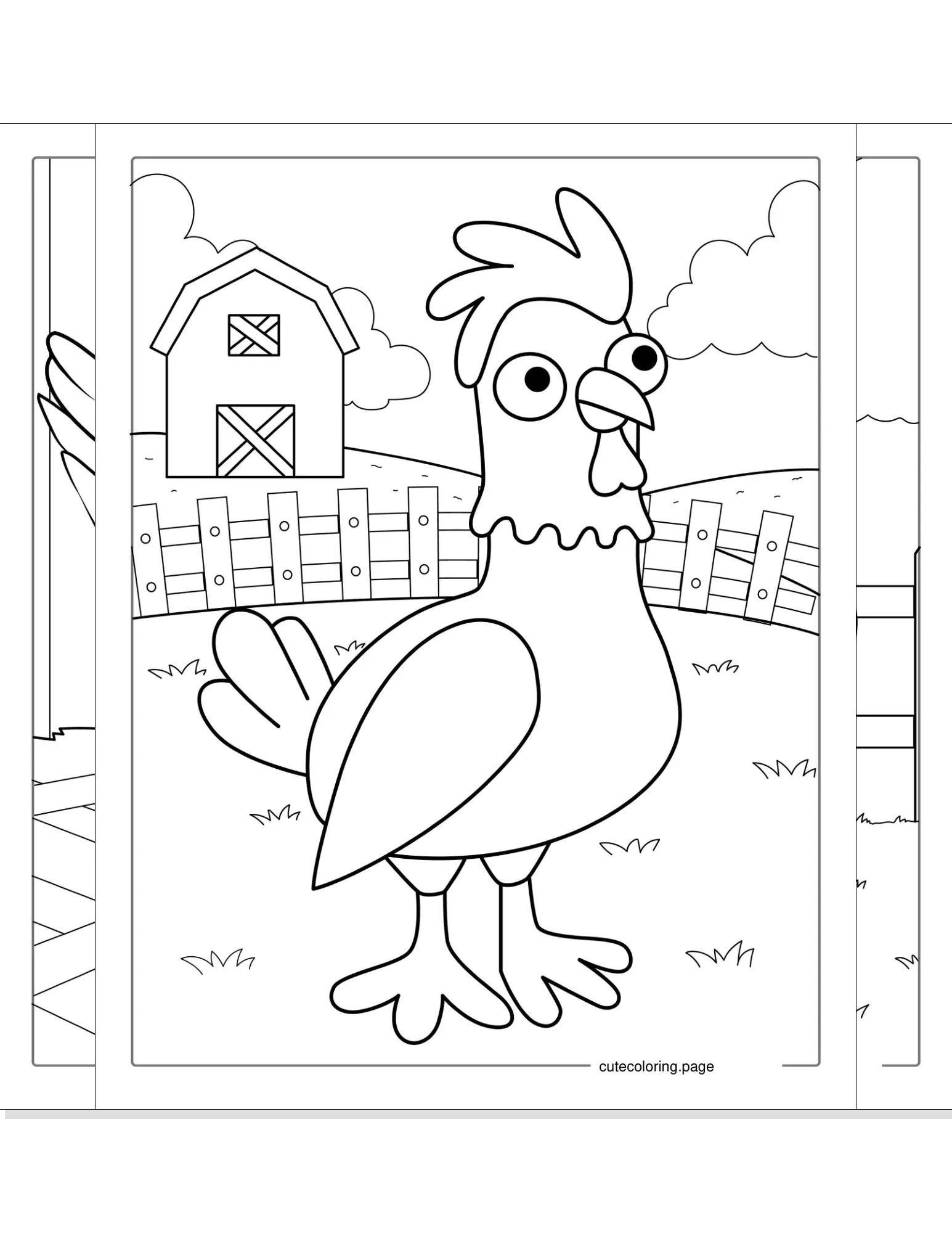 chicken coloring pages coloring page