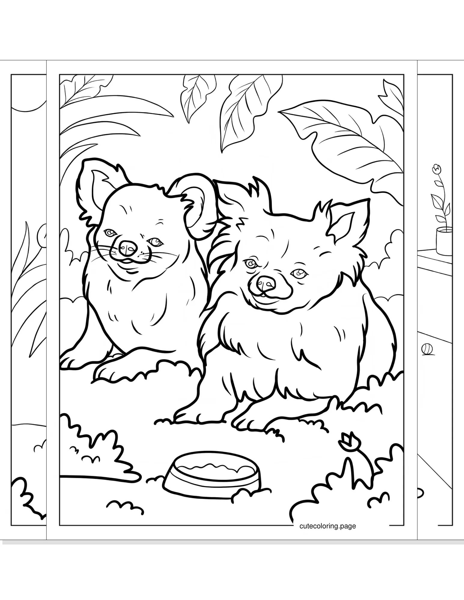 chihuahua coloring pages coloring page