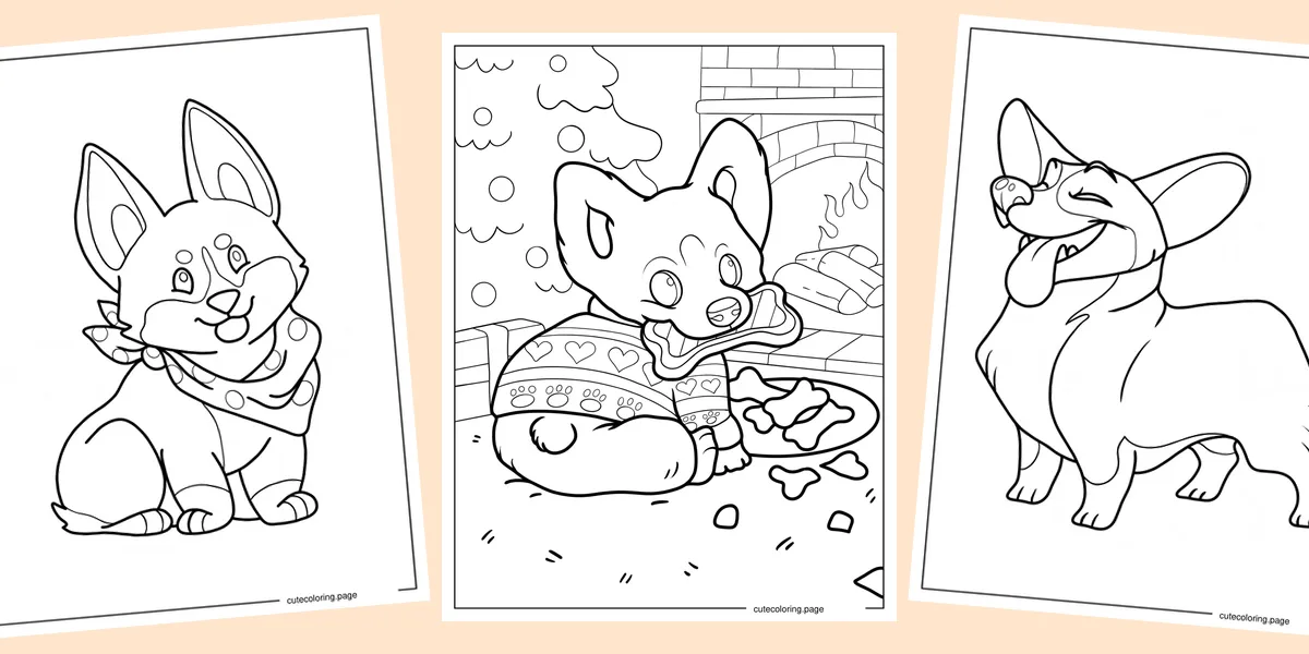 corgi-coloring-pages