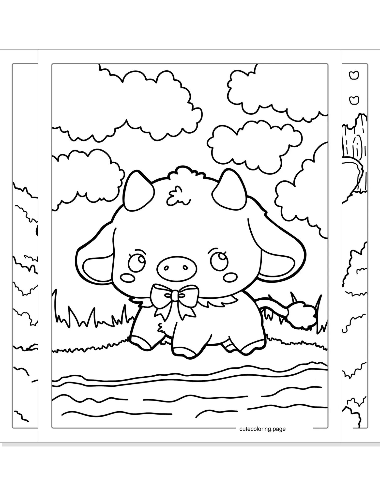 cow coloring pages coloring page