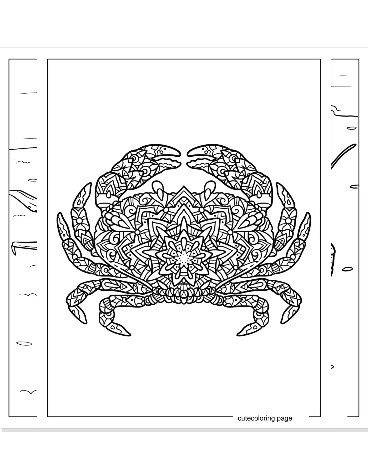 crab coloring pages coloring page