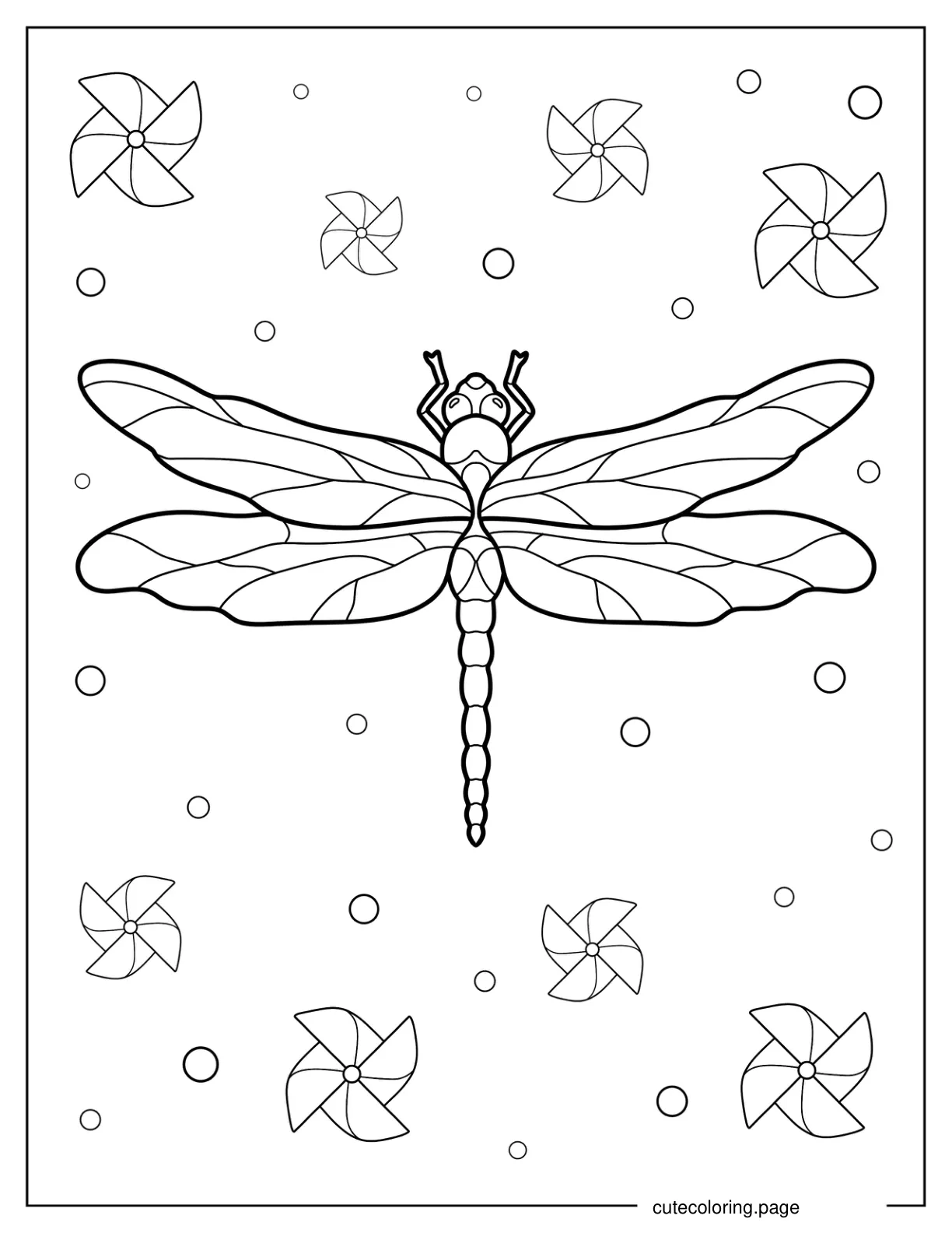 Great Blue Skimmer Dragonfly 2 coloring page