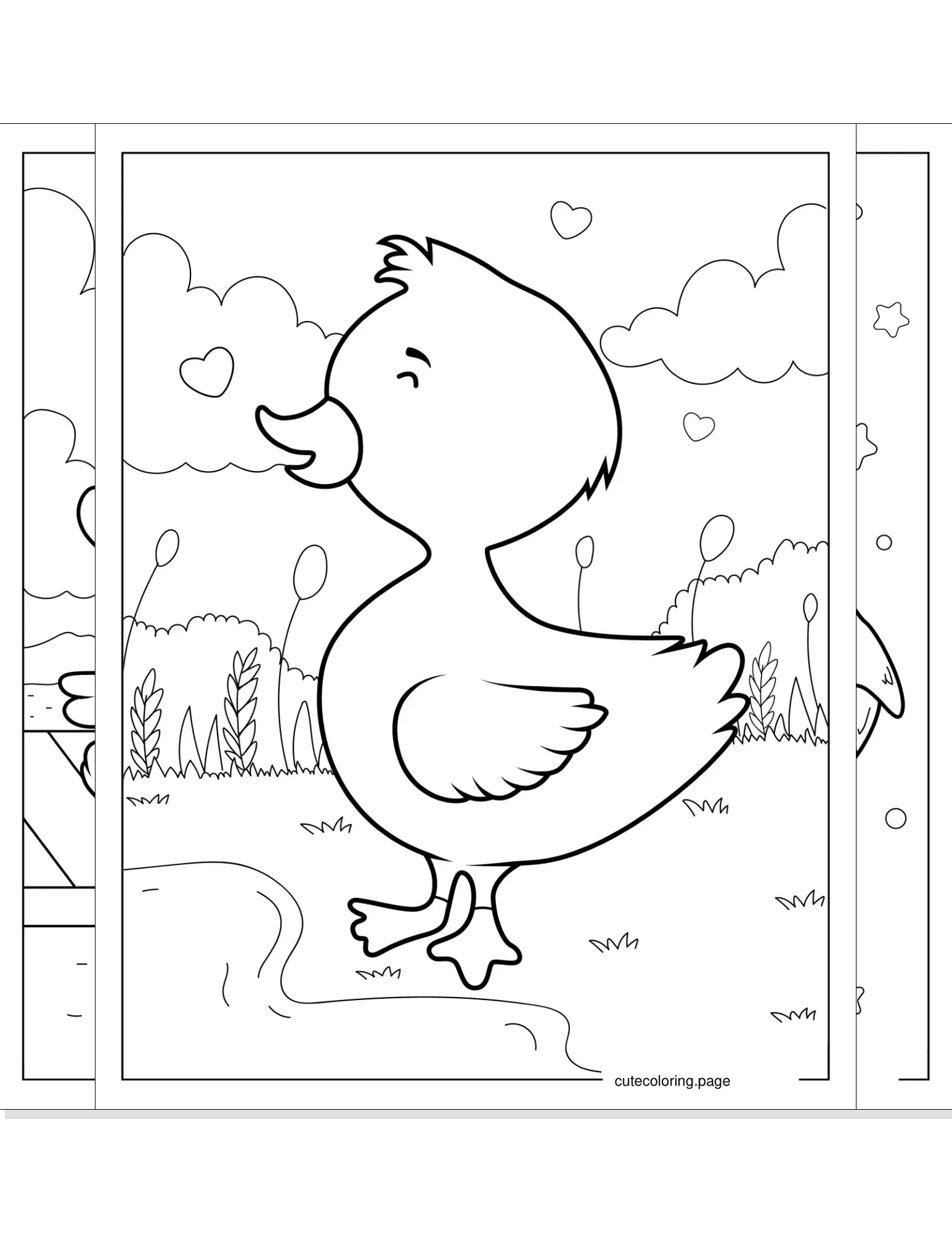 duck coloring pages coloring page