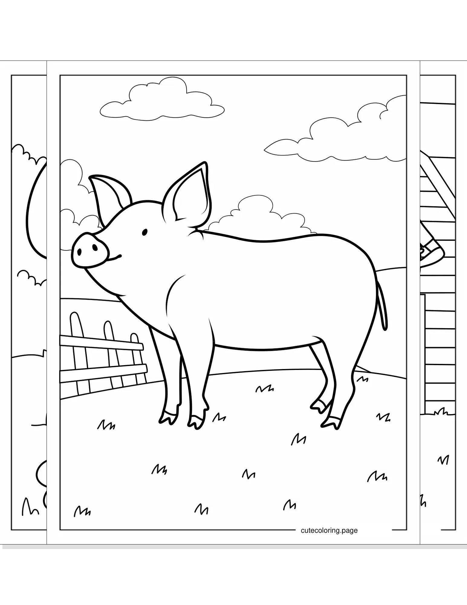 farm animals coloring pages coloring page