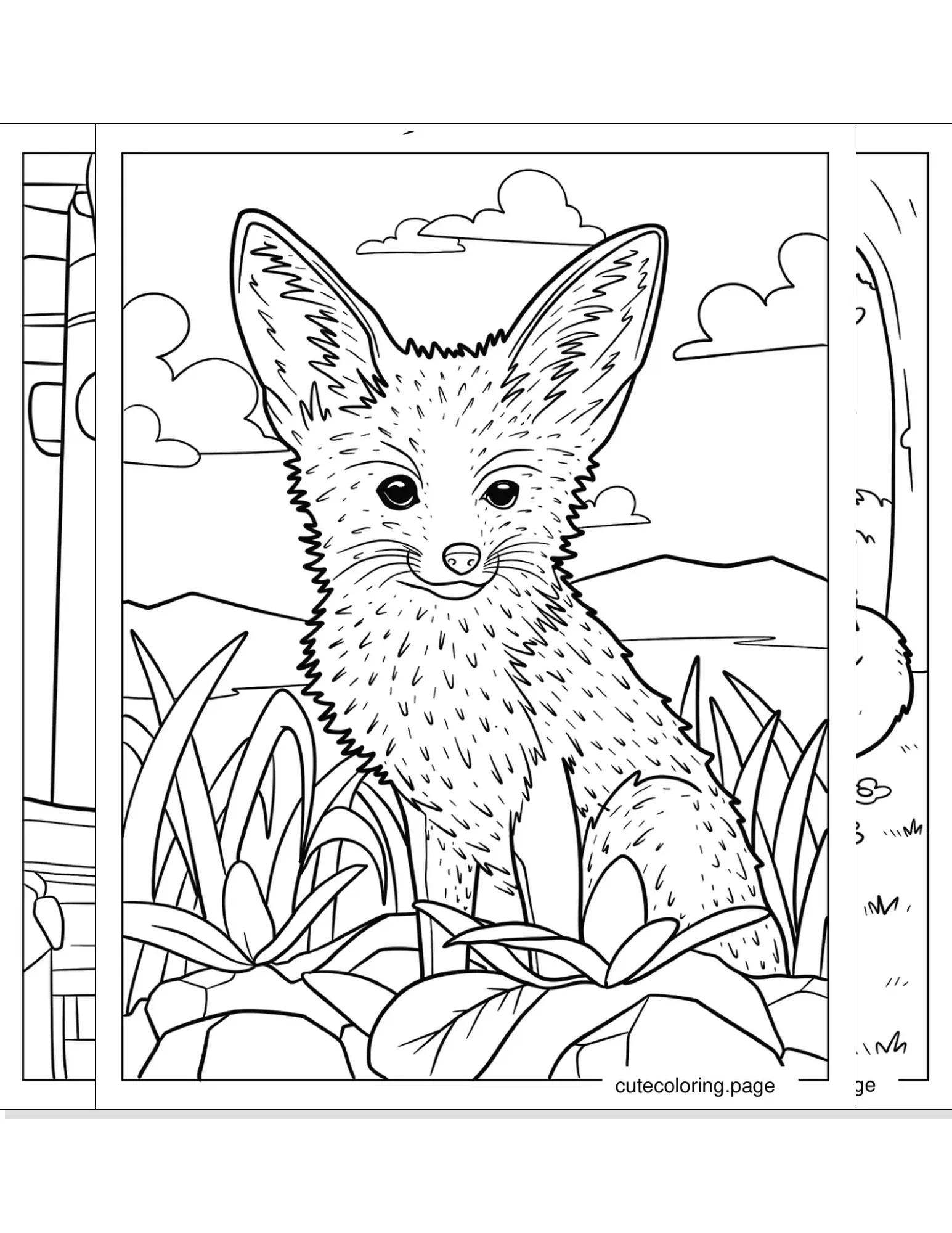 fox coloring pages coloring page