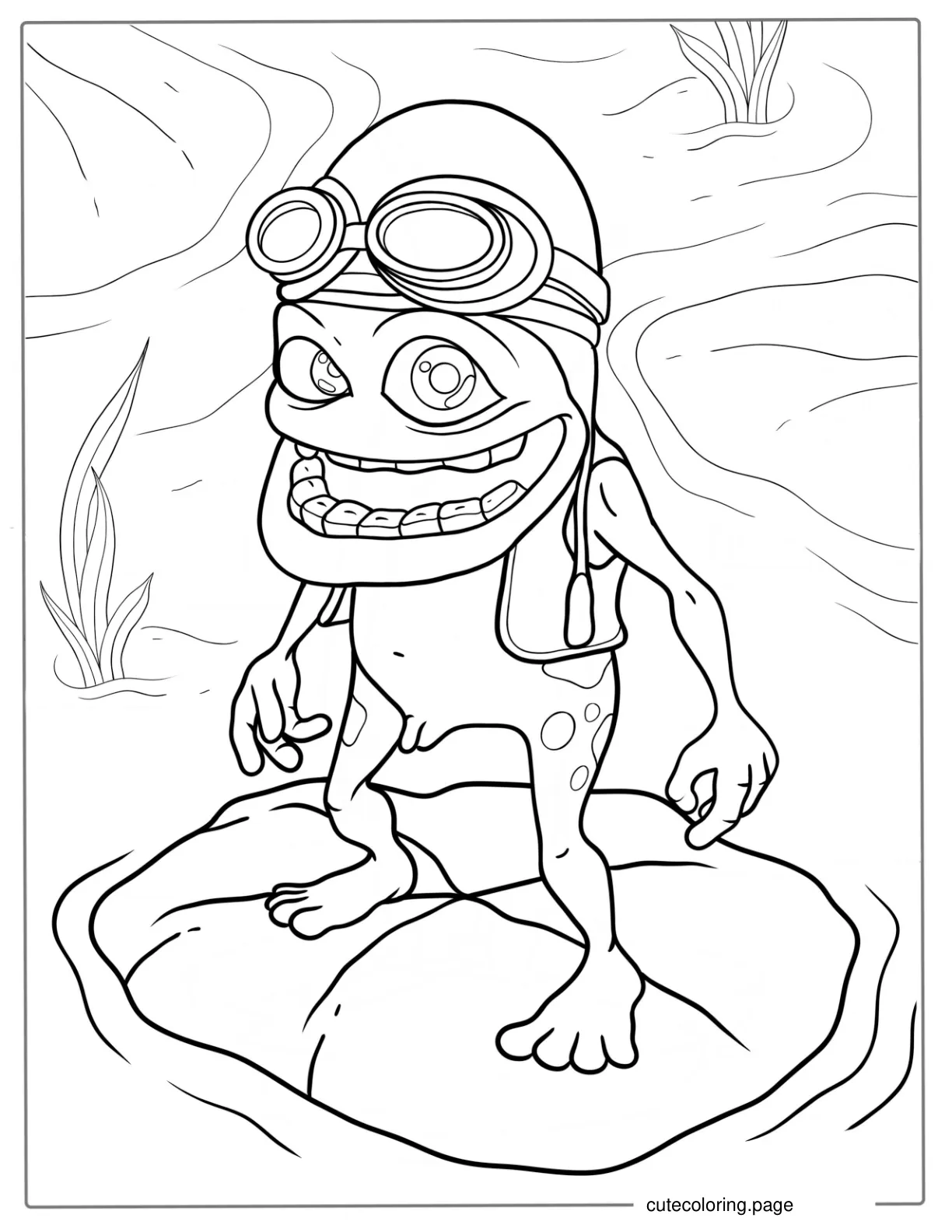 Crazy Frog Coloring Page coloring page