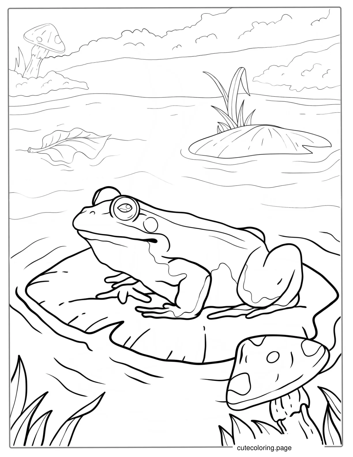 Madagascar Tomato Frog Coloring Sheet coloring page