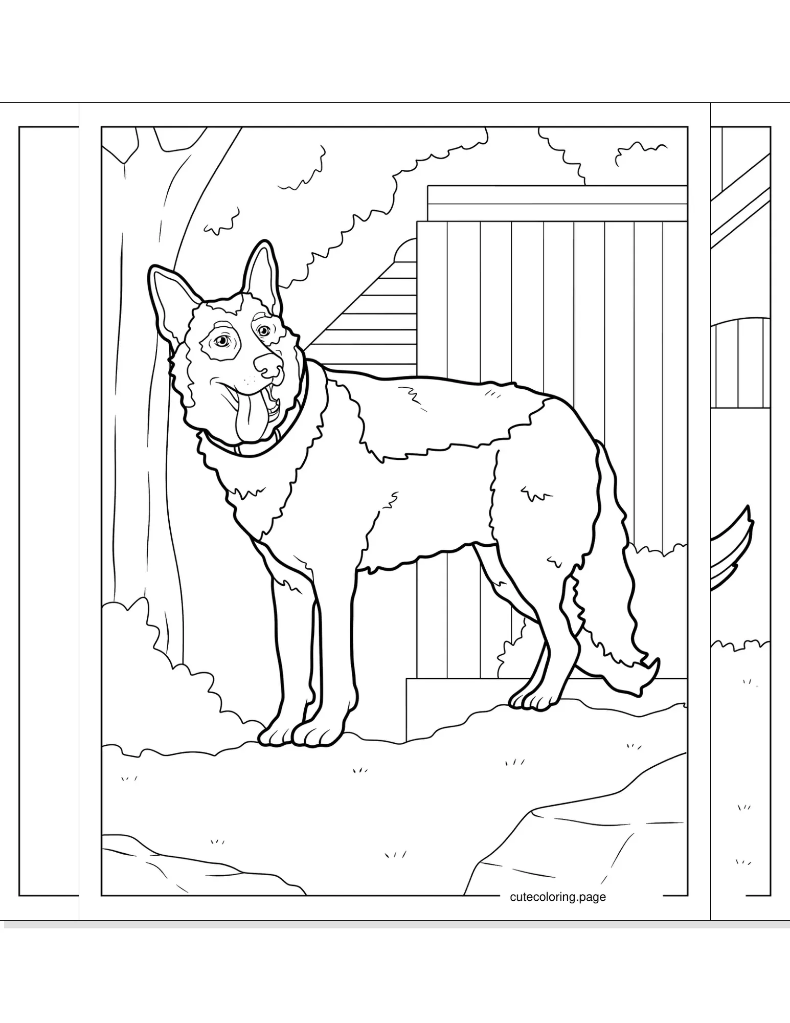 german shepherd coloring pages coloring page