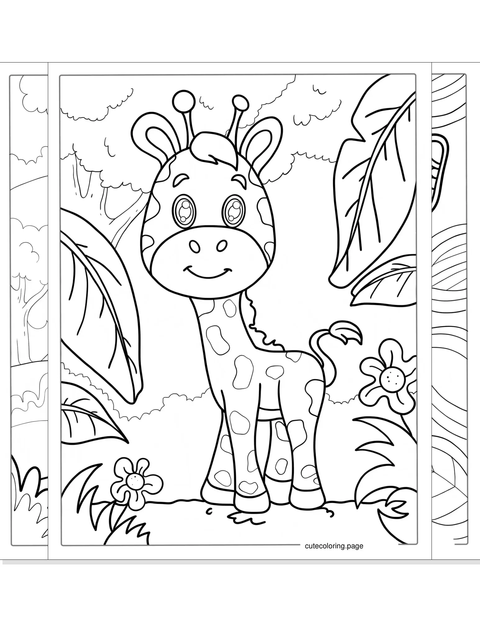 giraffe coloring pages coloring page