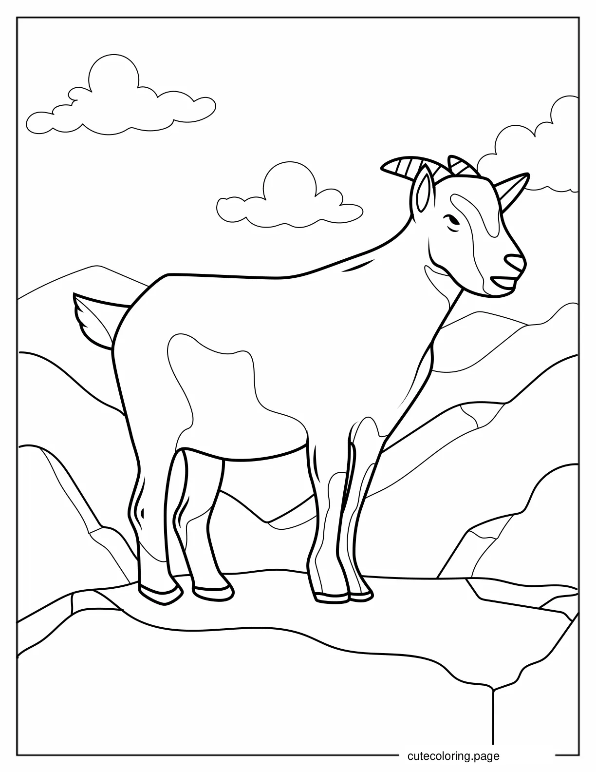 Mountain Goat Coloring Page1 coloring page