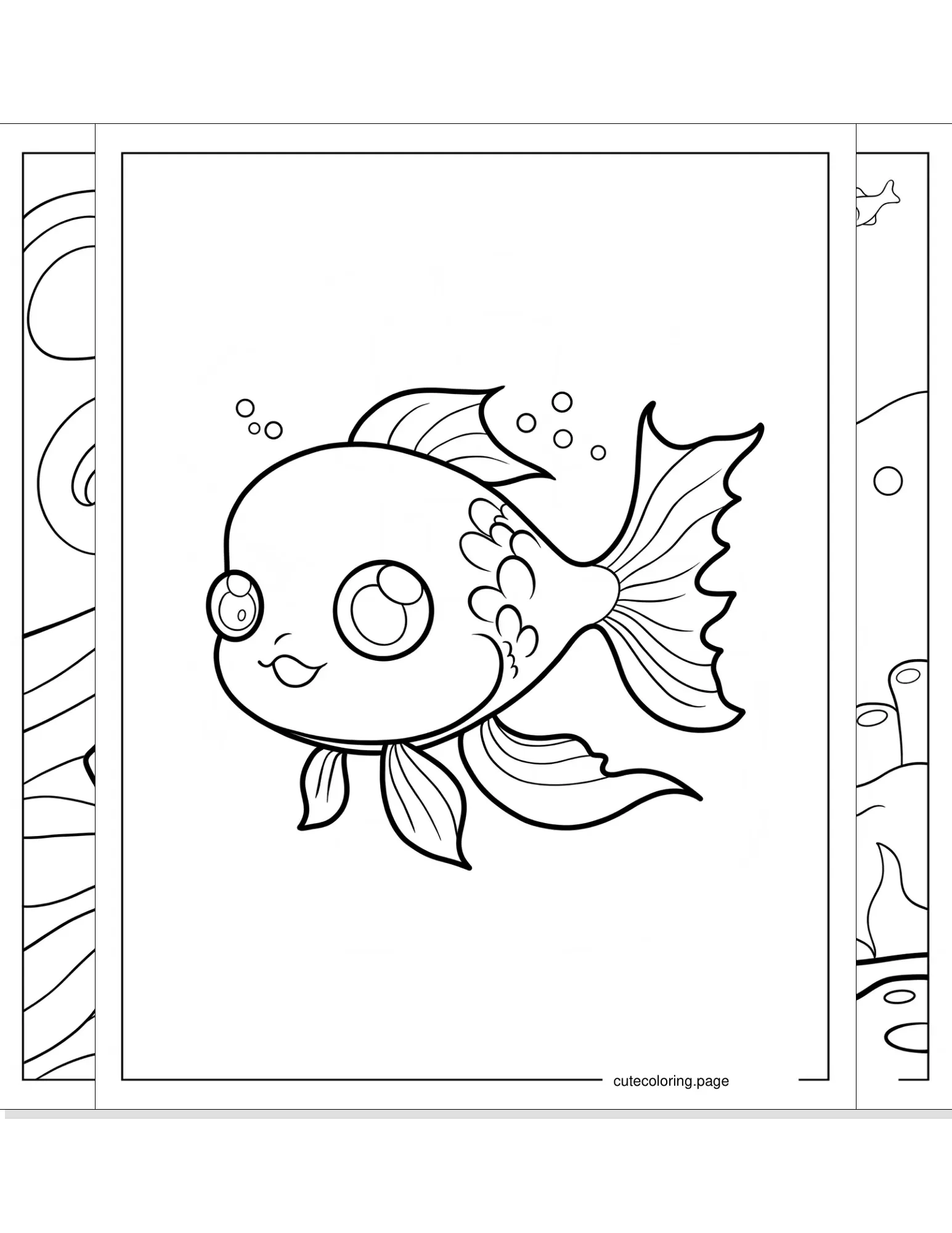 goldfish coloring pages coloring page