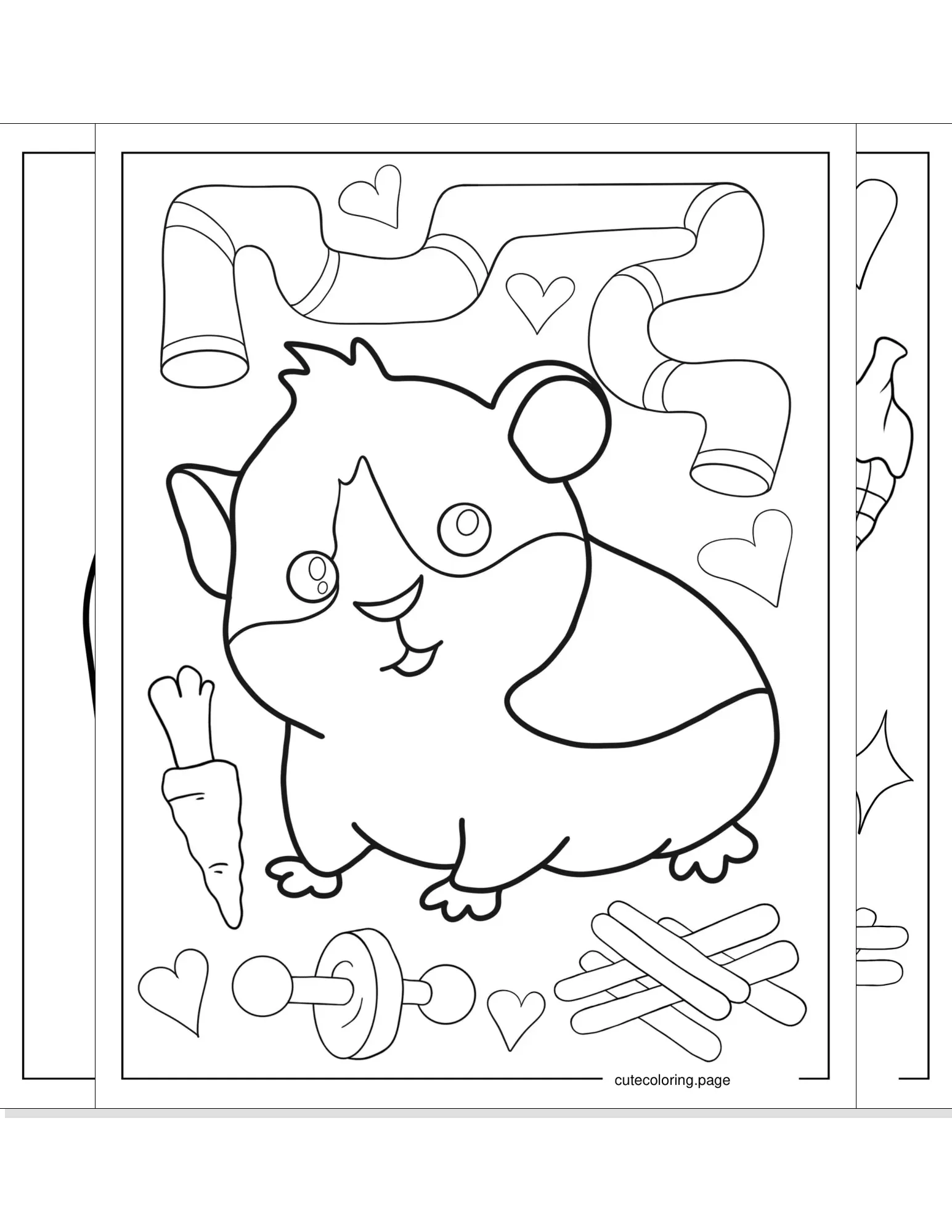 hamster coloring pages coloring page