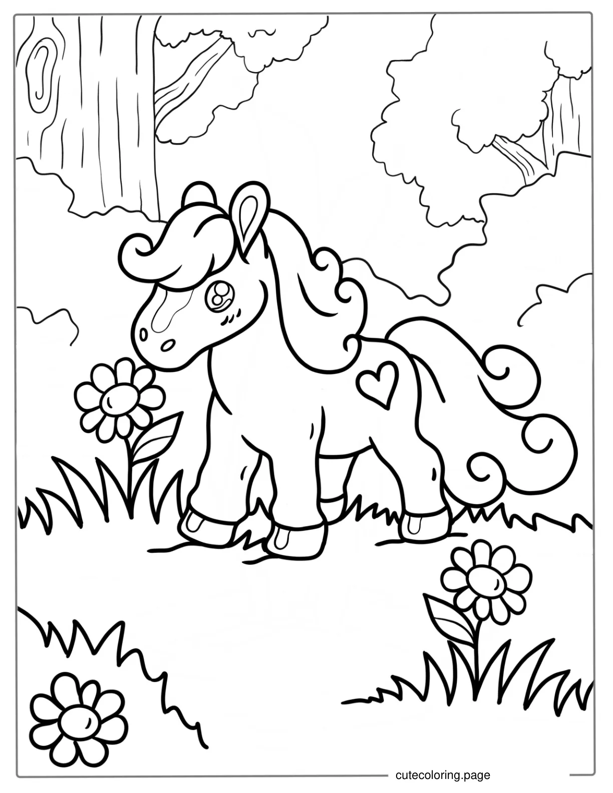 My Little Pony Coloring Sheet For Toddlers coloring page