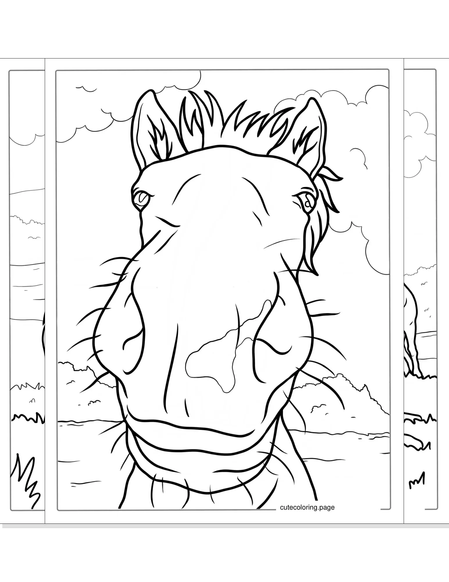 horse coloring pages coloring page