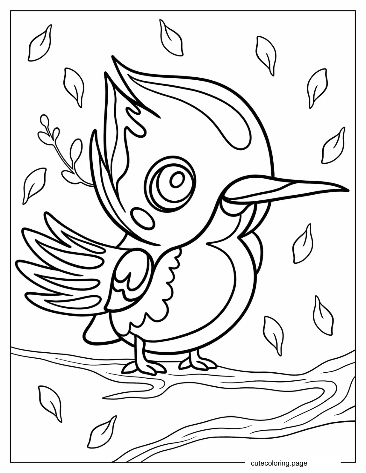 Hummingbird Outline For Preschoolers coloring page