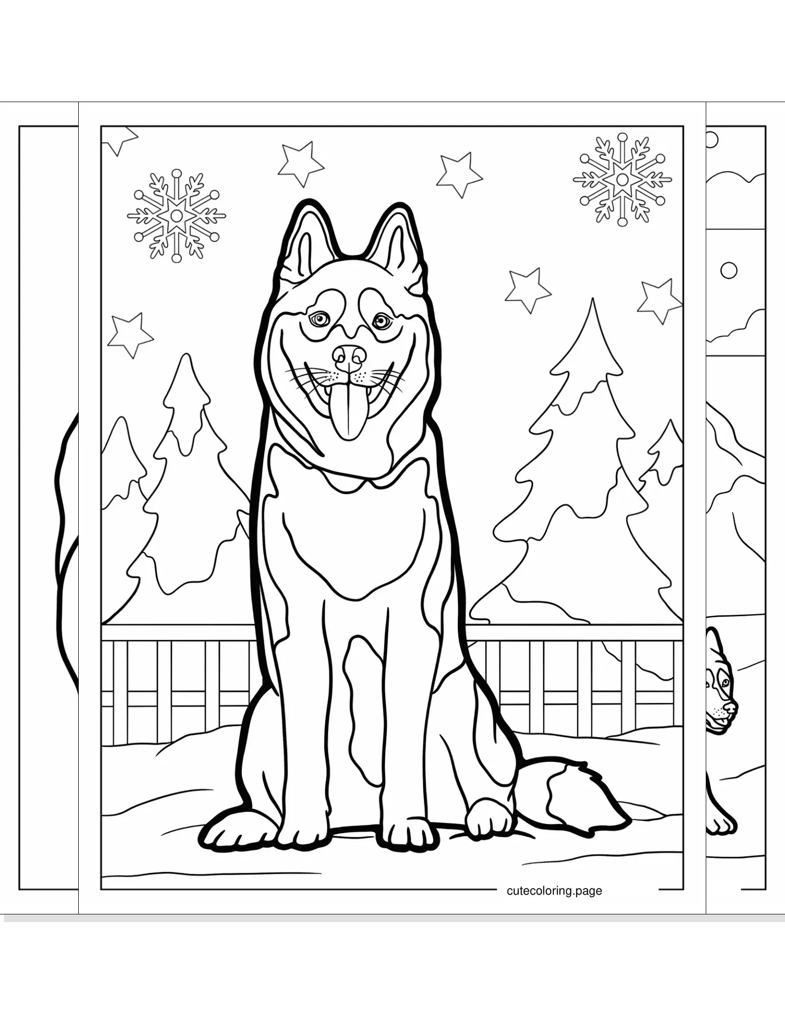 husky coloring pages coloring page