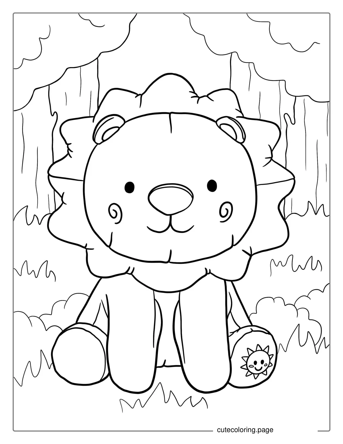 Cute Lion Coloring Page For Preschoolers1 coloring page