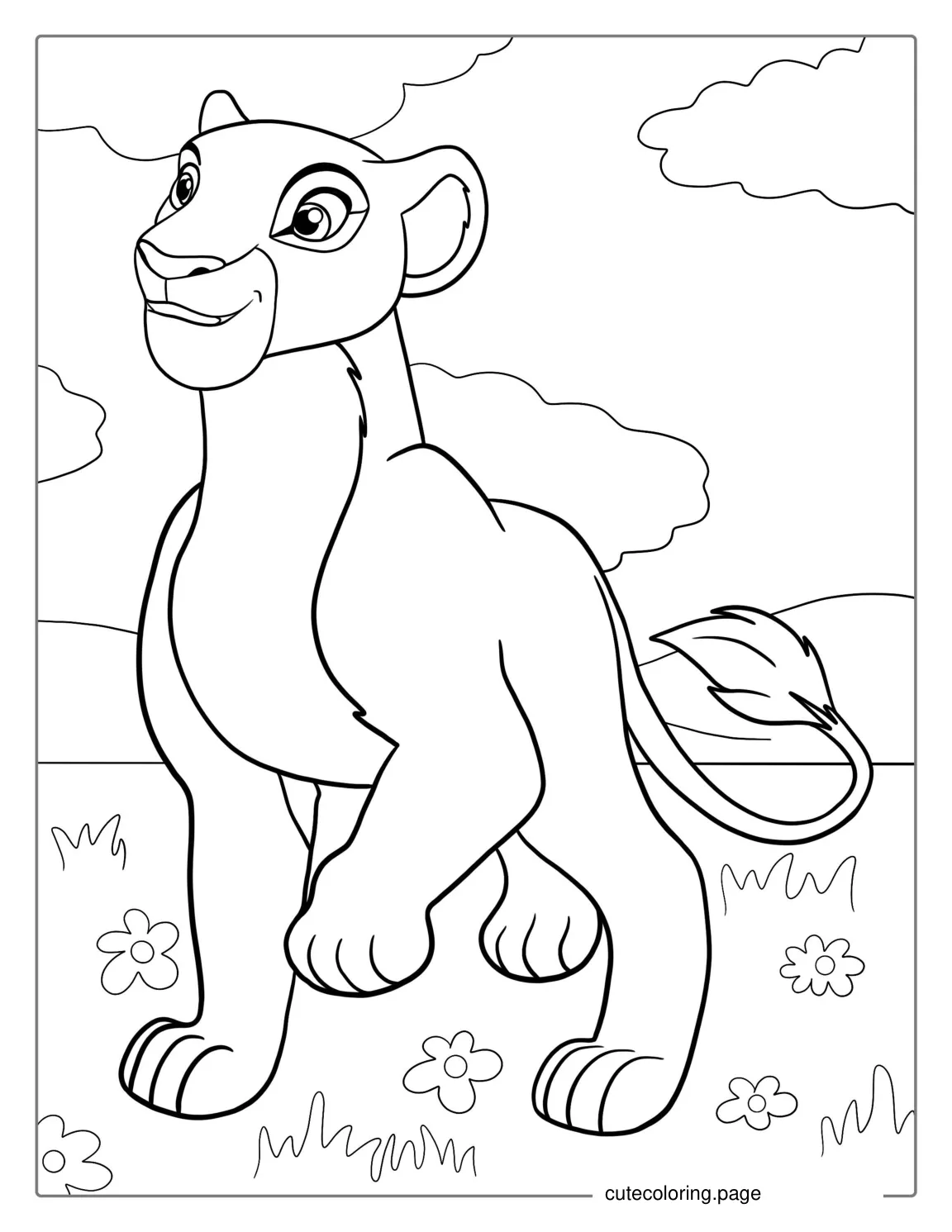 Nala From Lion King Coloring Page coloring page