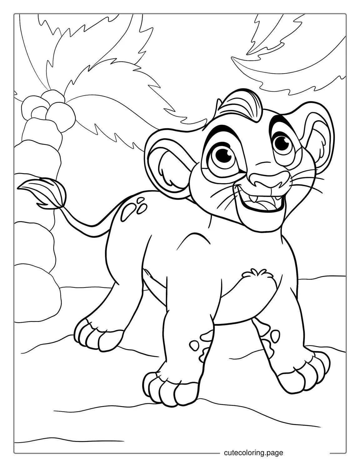 Simba Lion King Coloring Sheet coloring page