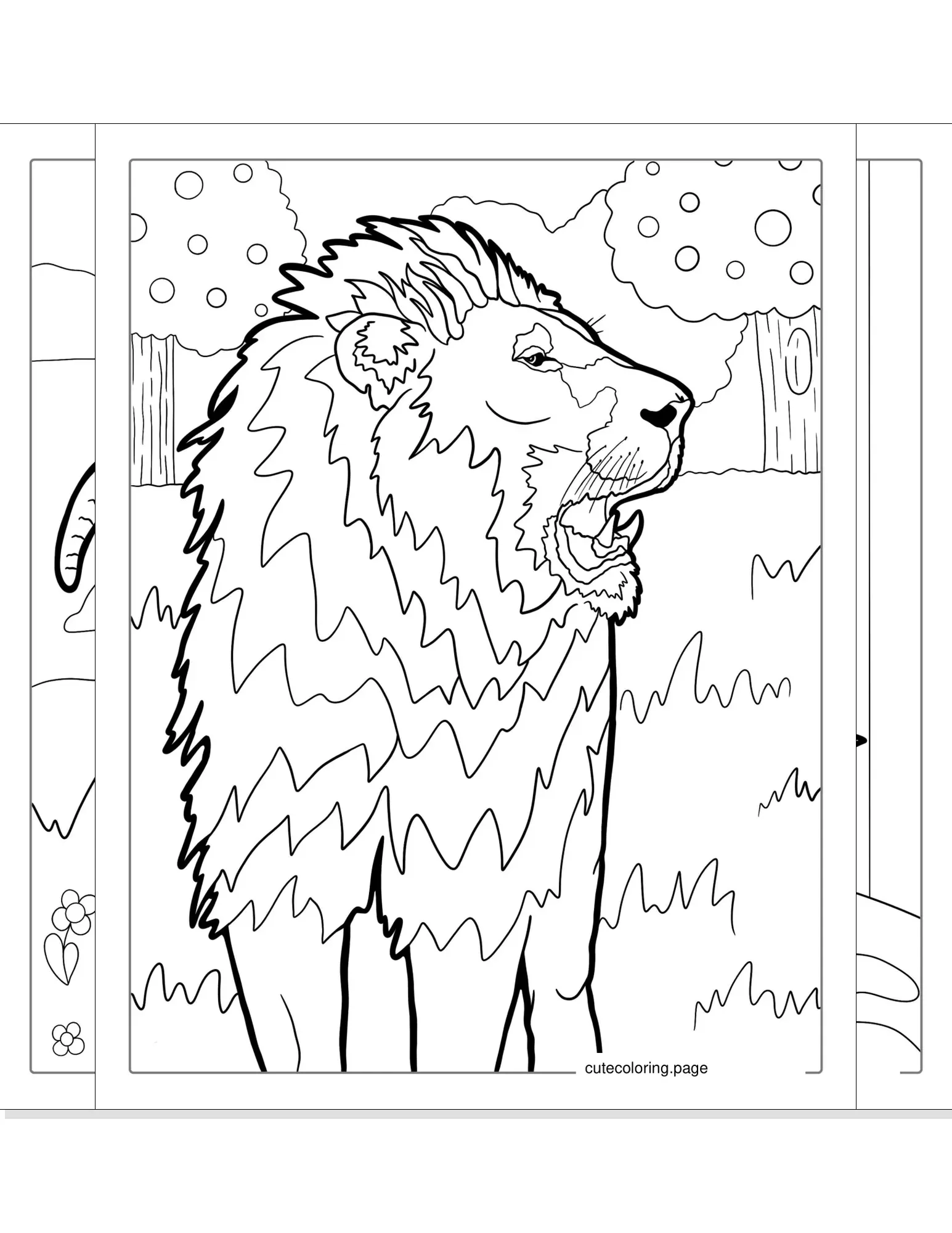 lion coloring pages coloring page