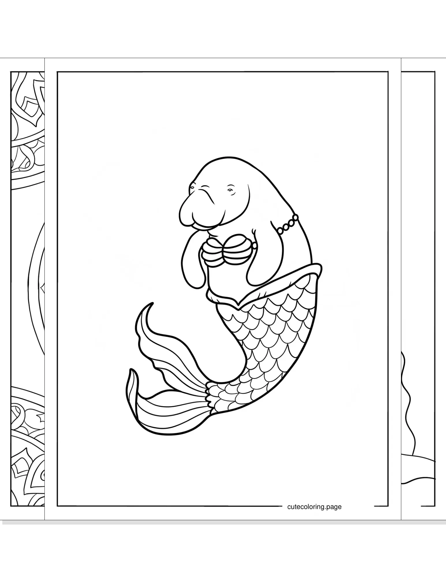 manatee coloring pages coloring page