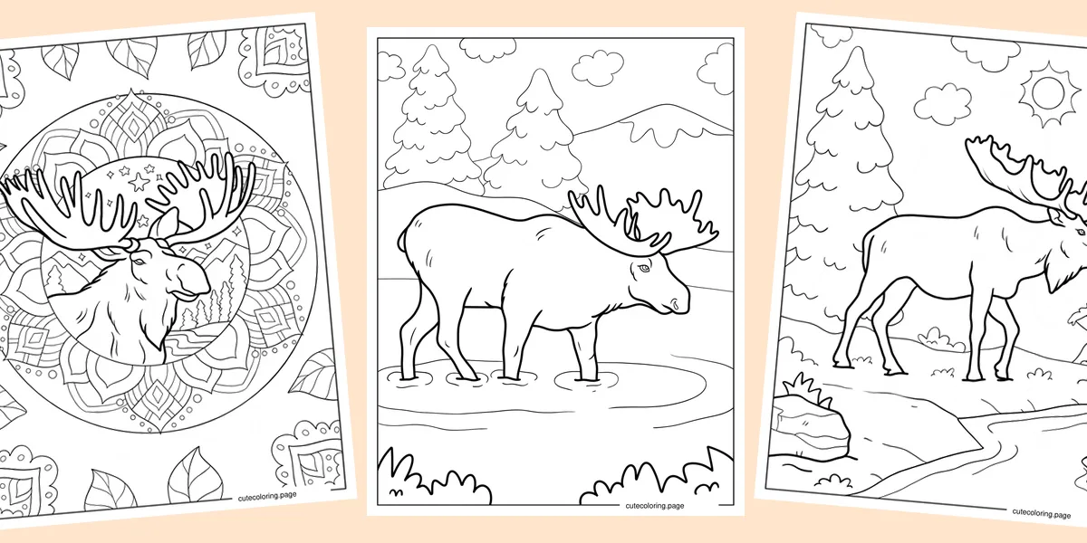 moose-coloring-pages