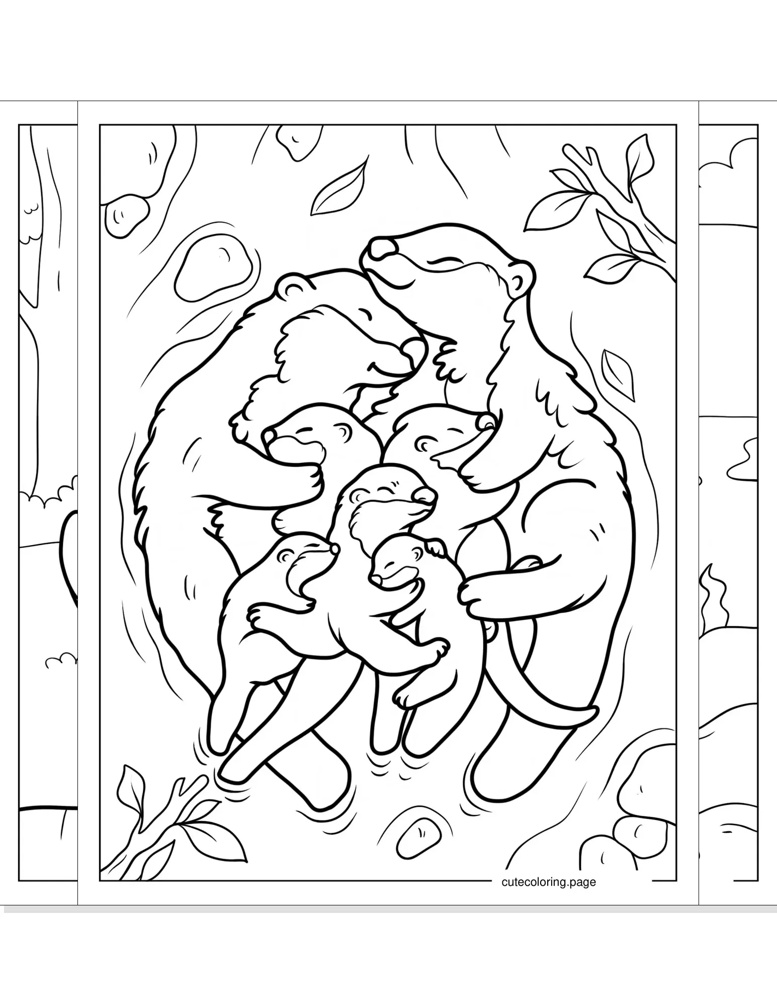 otter coloring pages coloring page