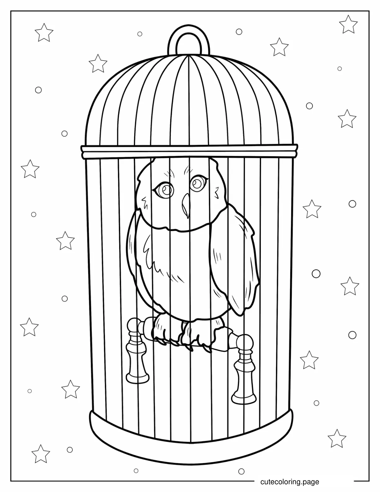 Harry Potter Hedwig Owl coloring page