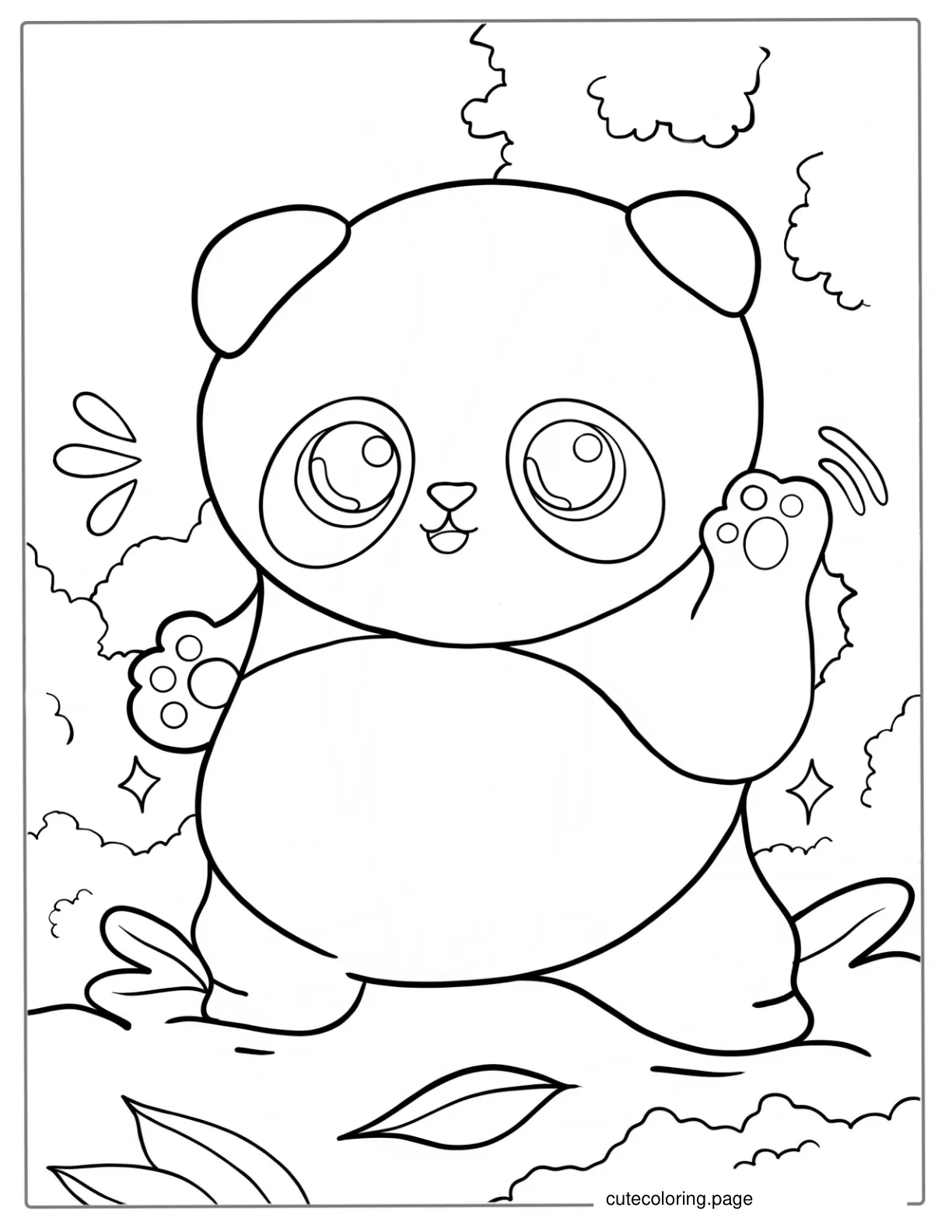 Baby Po From Kung Fu Panda To Color  coloring page