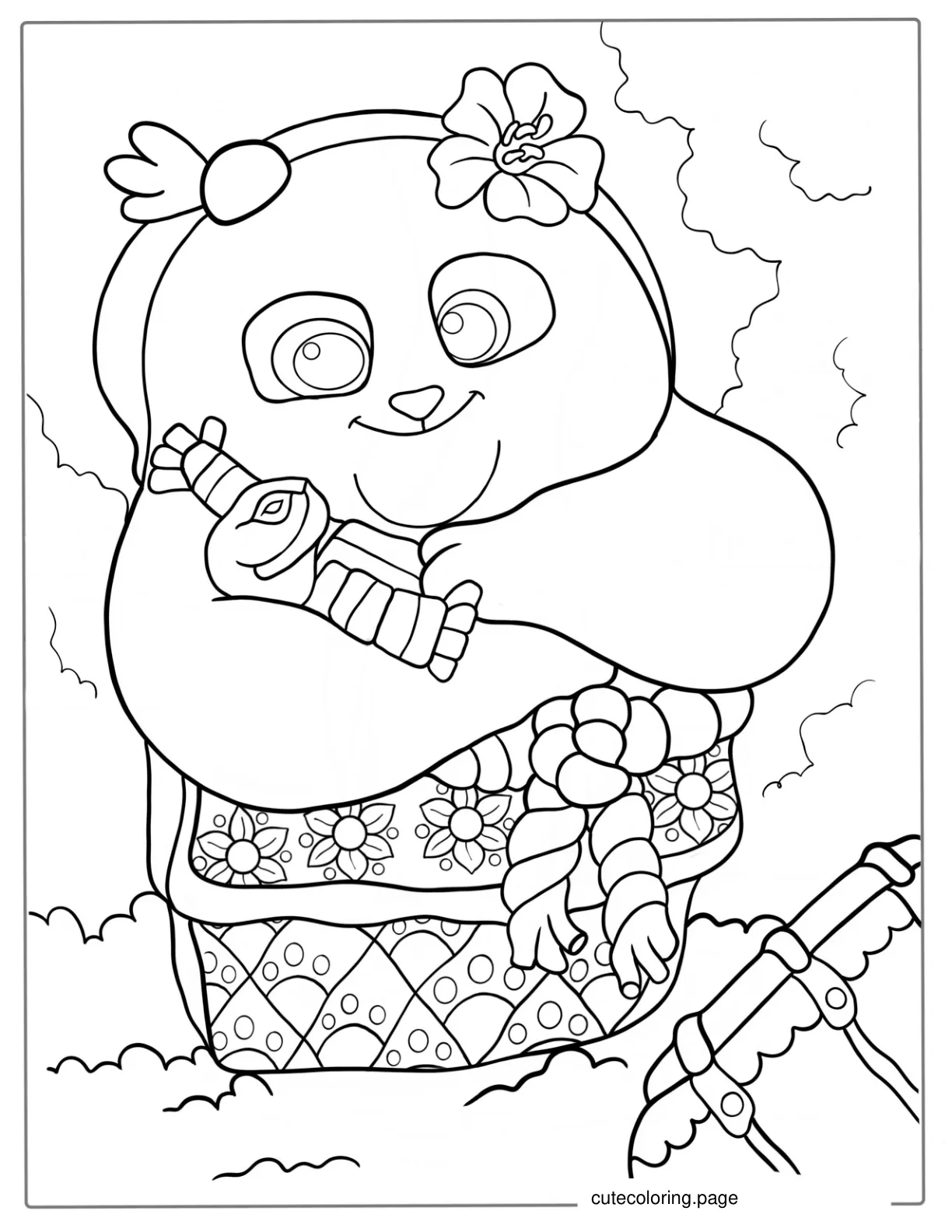 Po From Kung Fu Panda Coloring Page coloring page