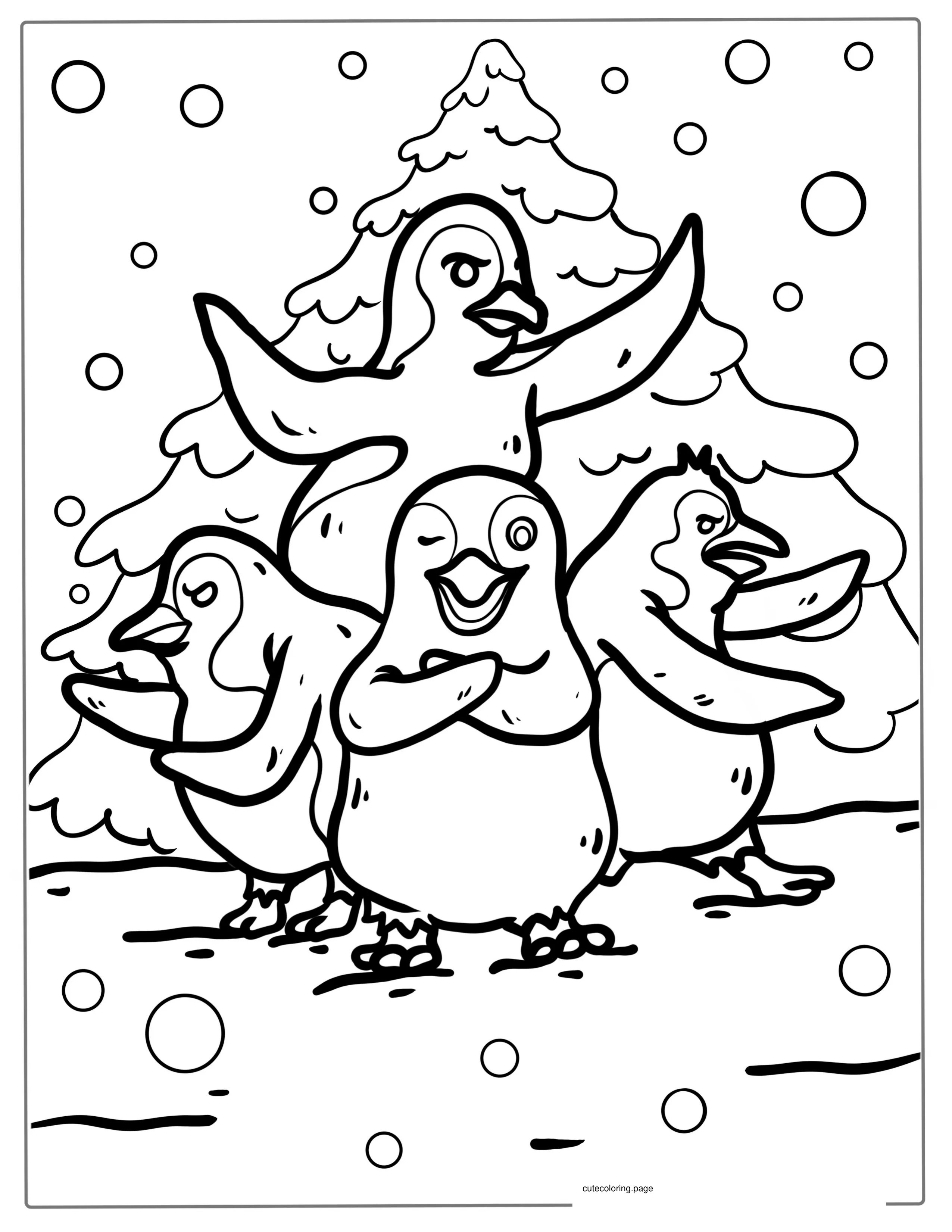 Madagascar Penguins Coloring Pages coloring page