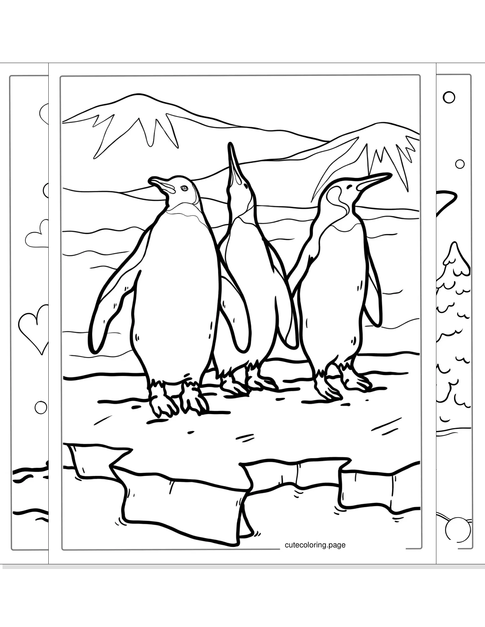 penguin coloring pages coloring page