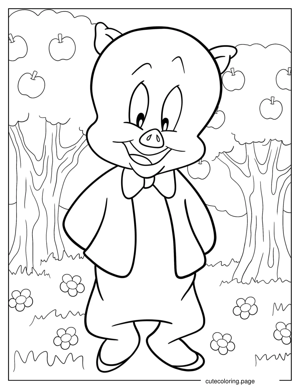 Coloring Page Of Porky Pig coloring page