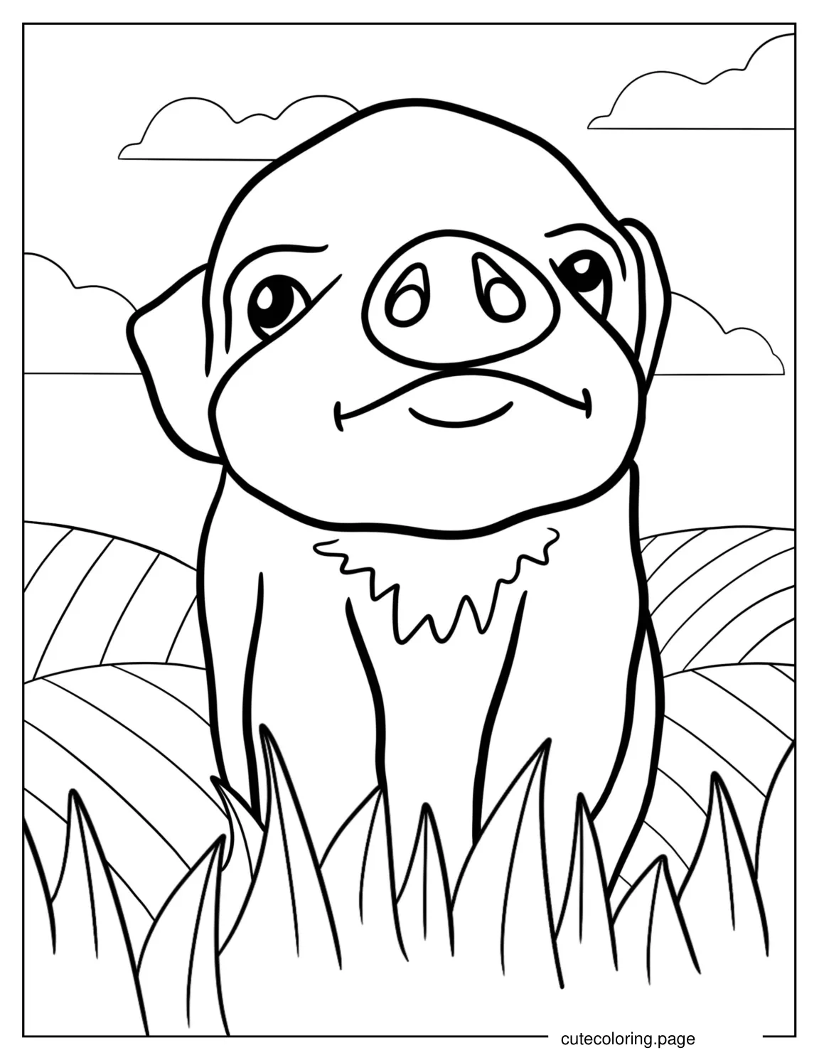 Piglet Coloring Page For Kids coloring page