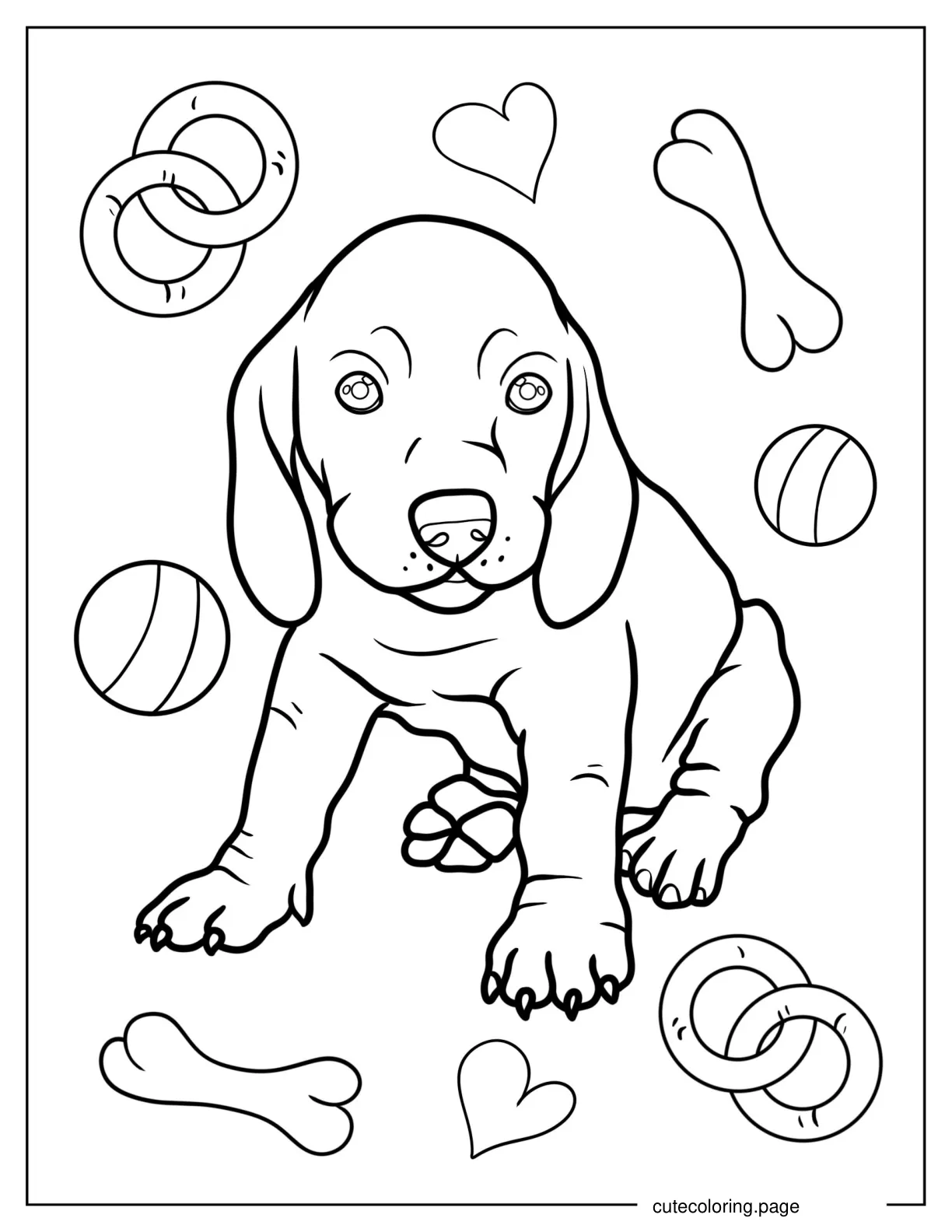 Dachshund Puppy Coloring Page coloring page