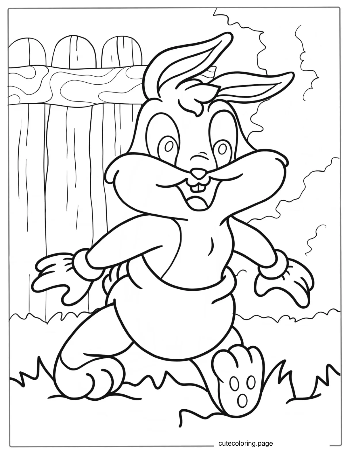 Baby Bugs Bunny Coloring For Kids coloring page